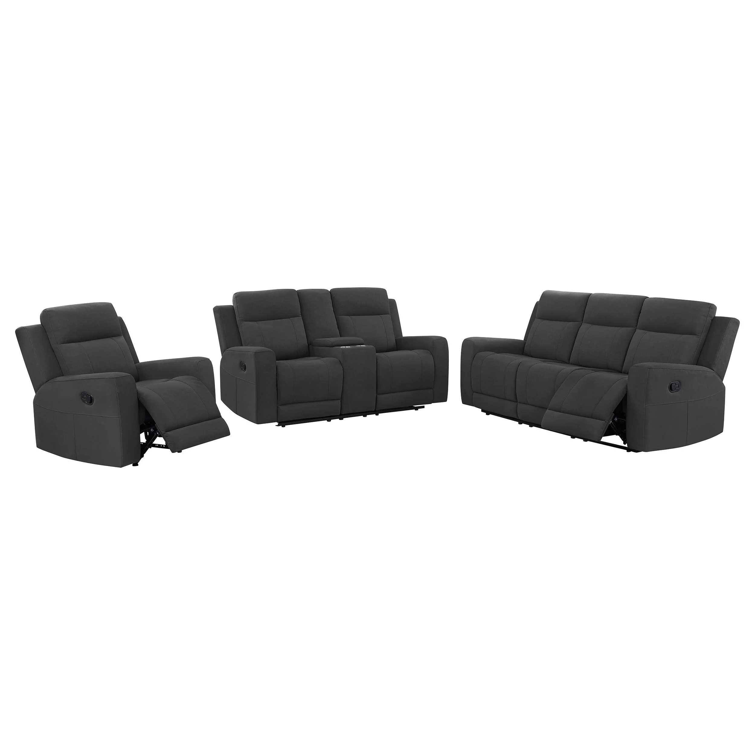 Brentwood Upholstered Reclining Sofa Set - Image 12