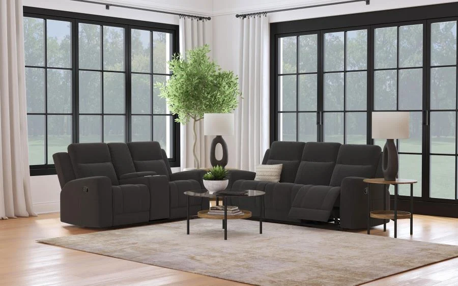 Brentwood Upholstered Reclining Sofa Set - Image 4