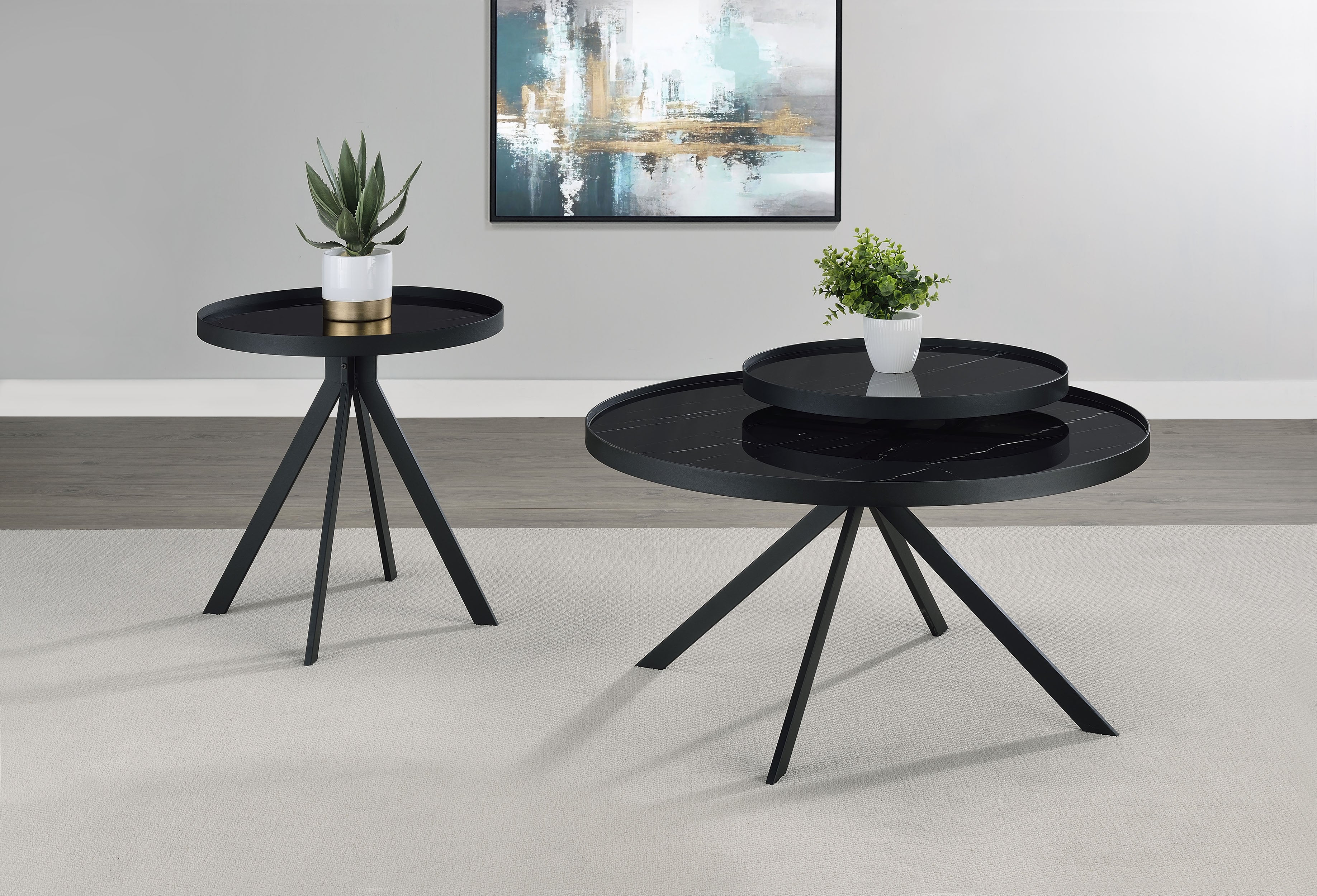 Briggs Round Coffee and End Table Set - Image 7