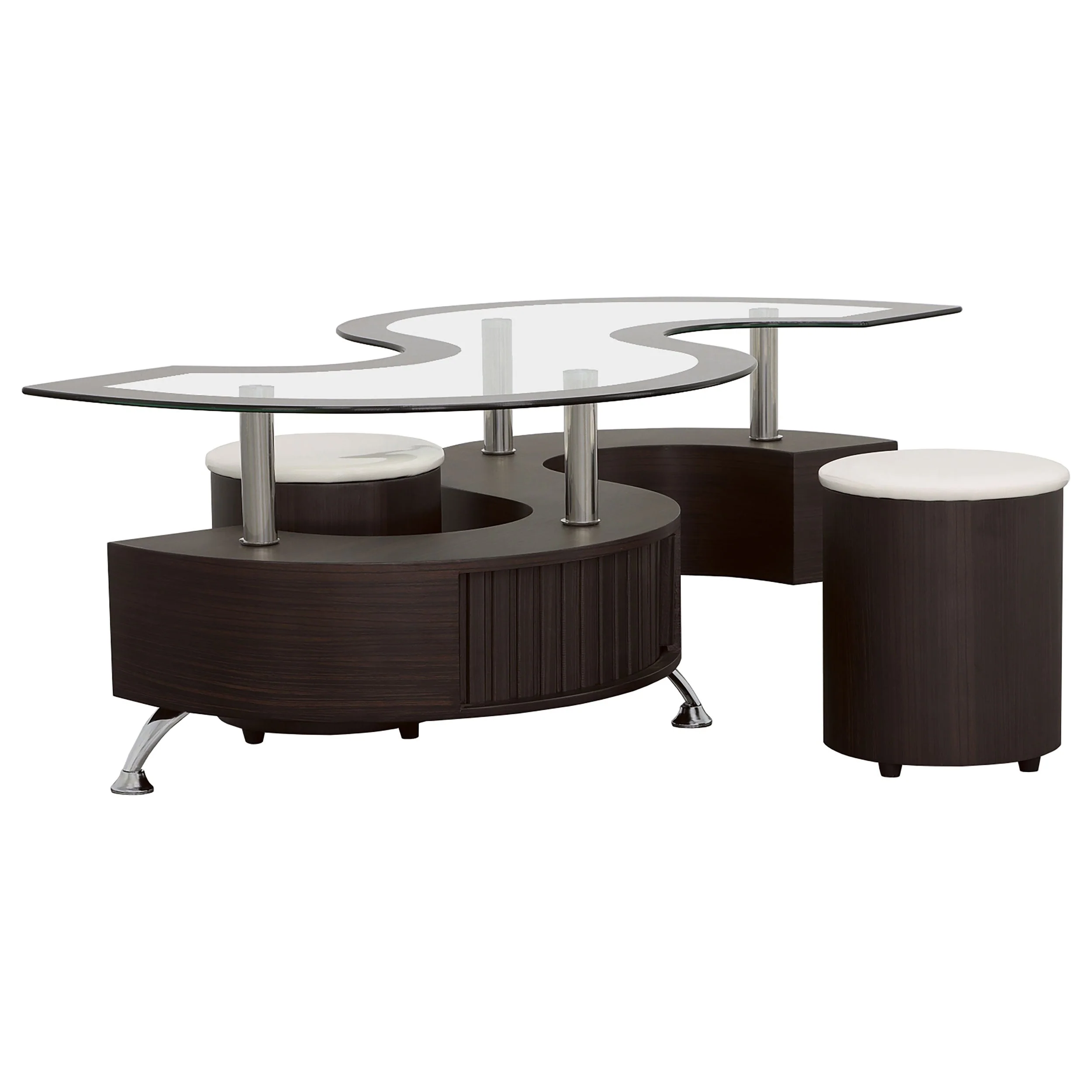 Buckley Coffee Table and Stools Set - Image 3