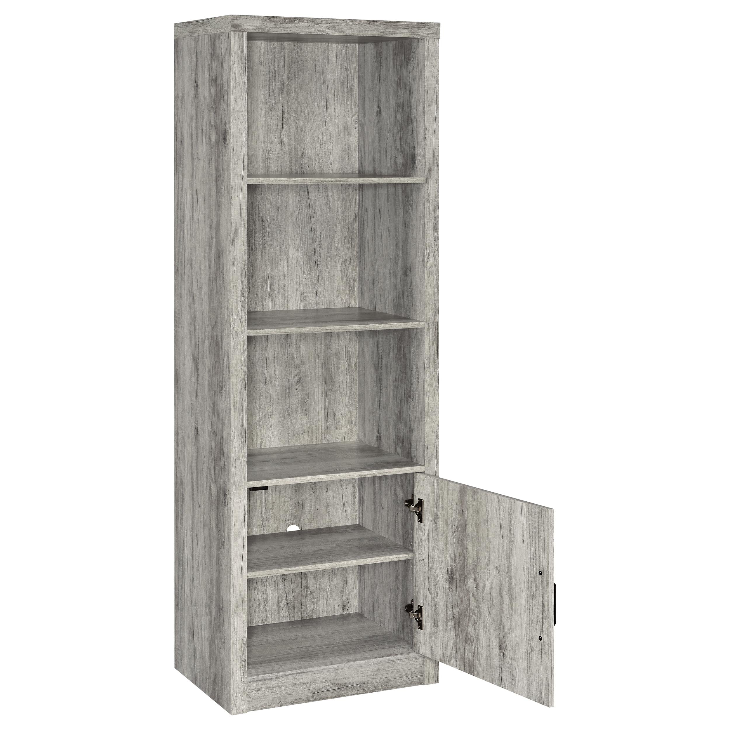 Burke 3-piece 59-inch TV Entertainment Center Grey Driftwood - Image 11