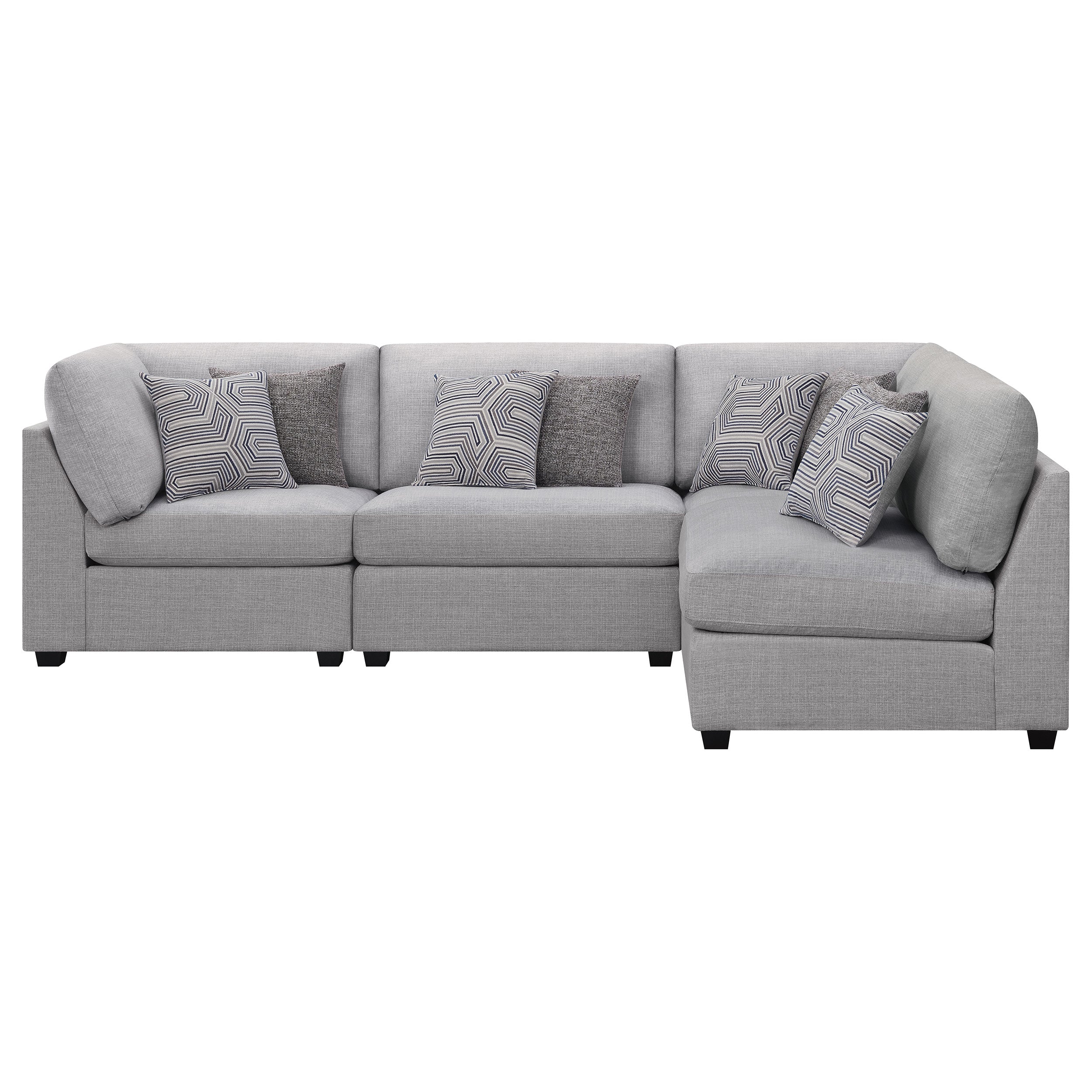 Cambria Upholstered Modular Sectional Sofa Grey - Image 24