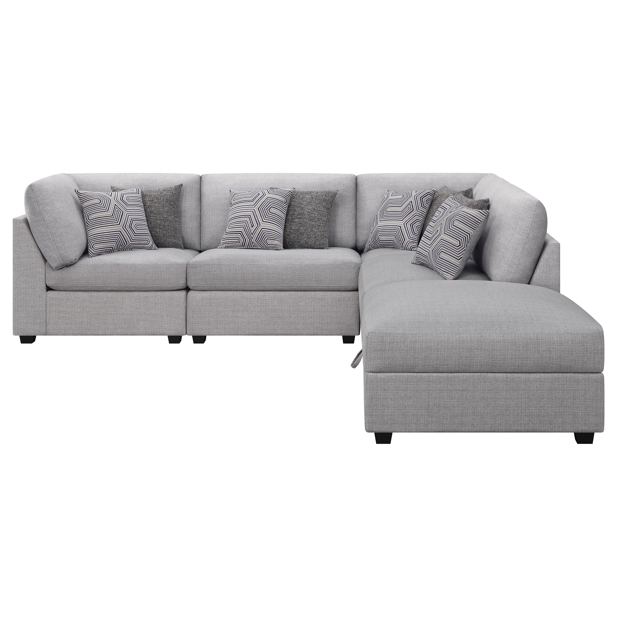 Cambria Upholstered Modular Sectional Sofa Grey - Image 26