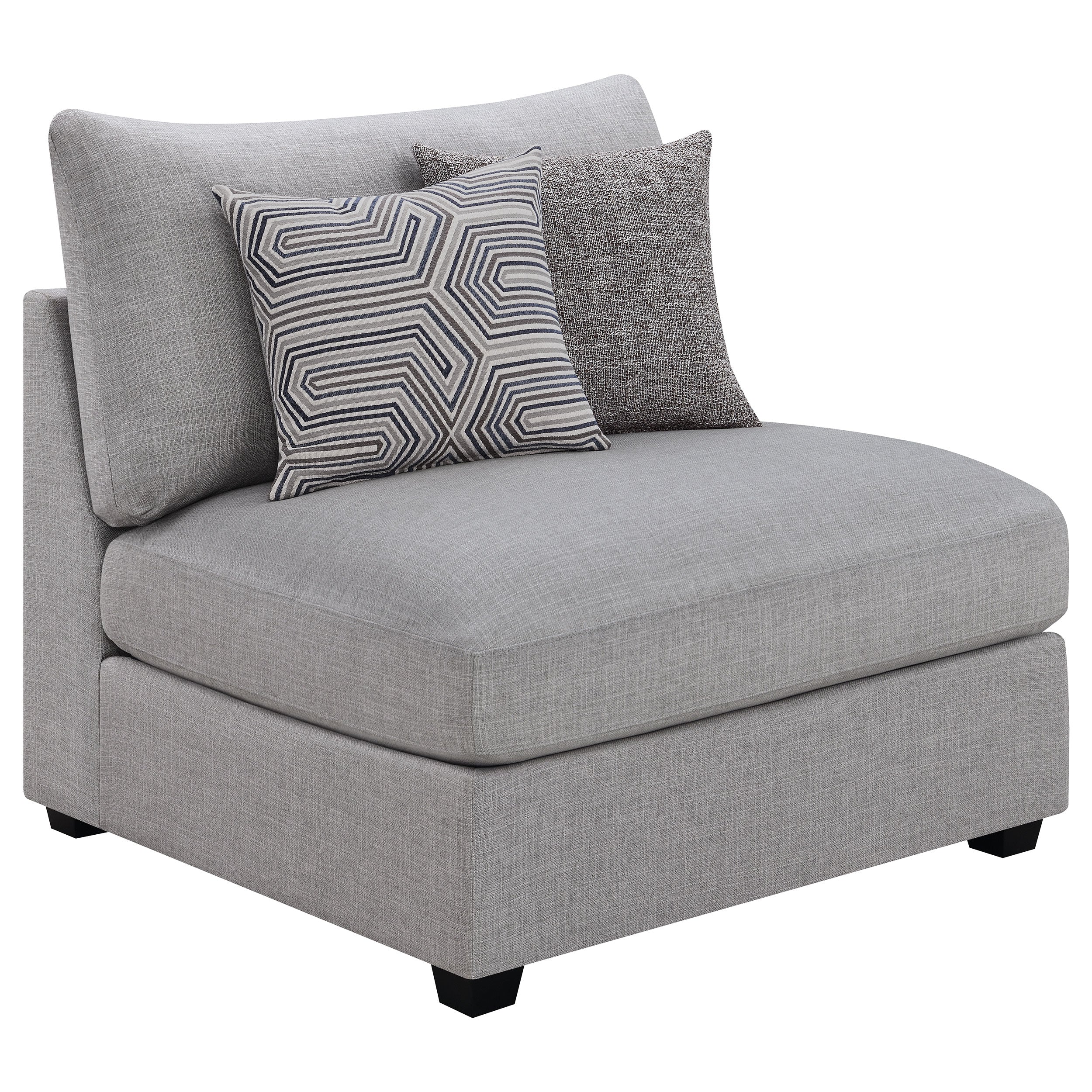 Cambria Upholstered Modular Sectional Sofa Grey - Image 32