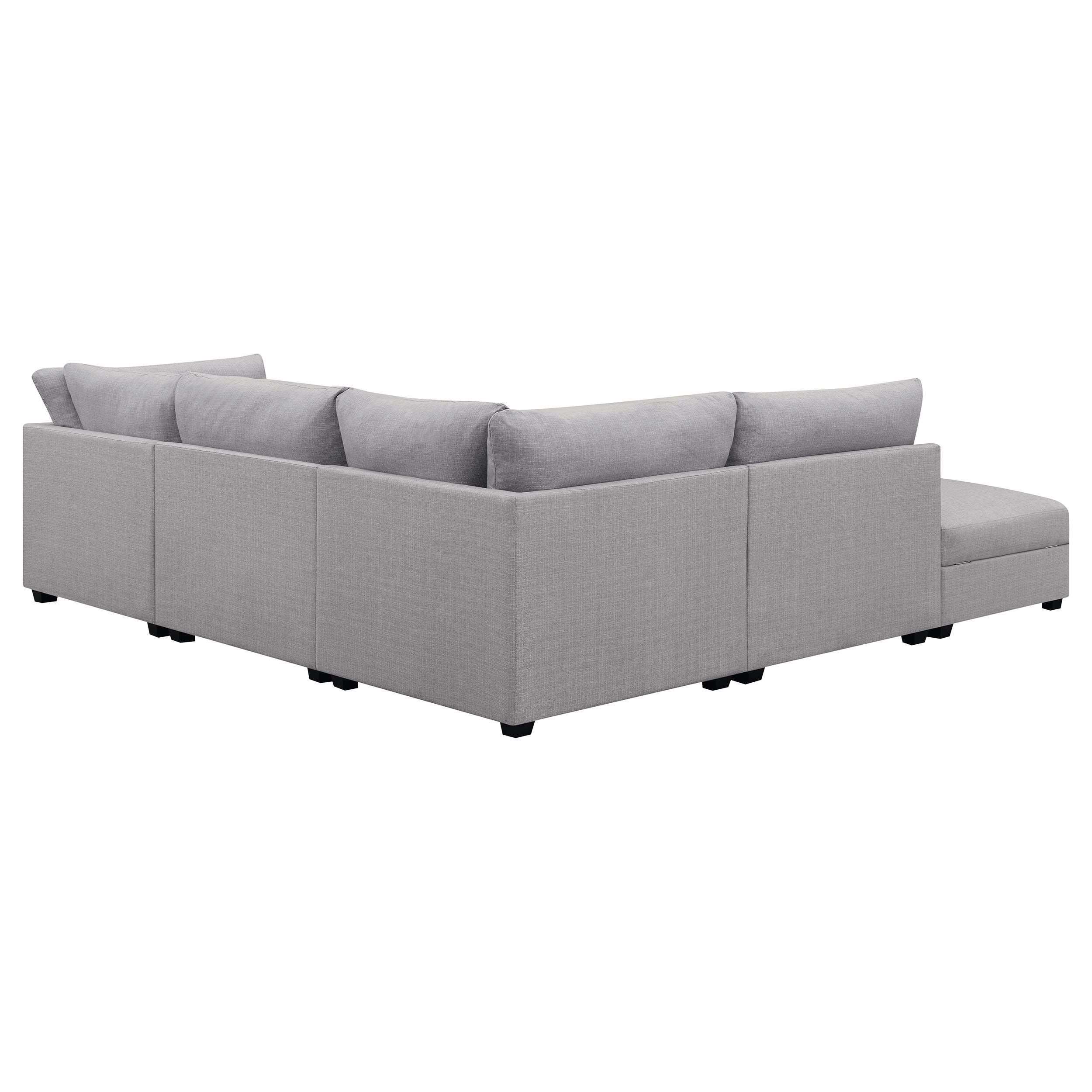 Cambria Upholstered Modular Sectional Sofa Grey - Image 33
