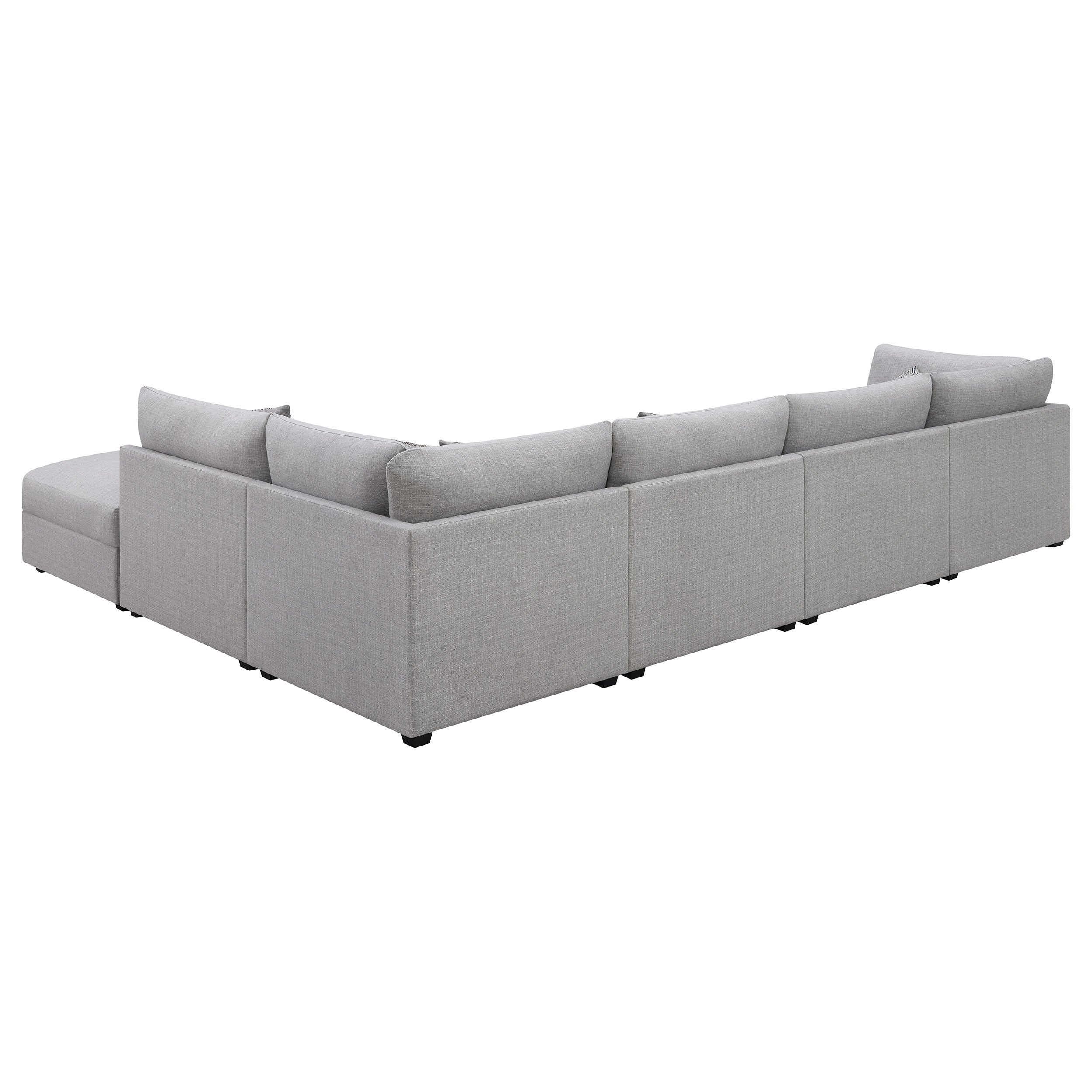 Cambria Upholstered Modular Sectional Sofa Grey - Image 35