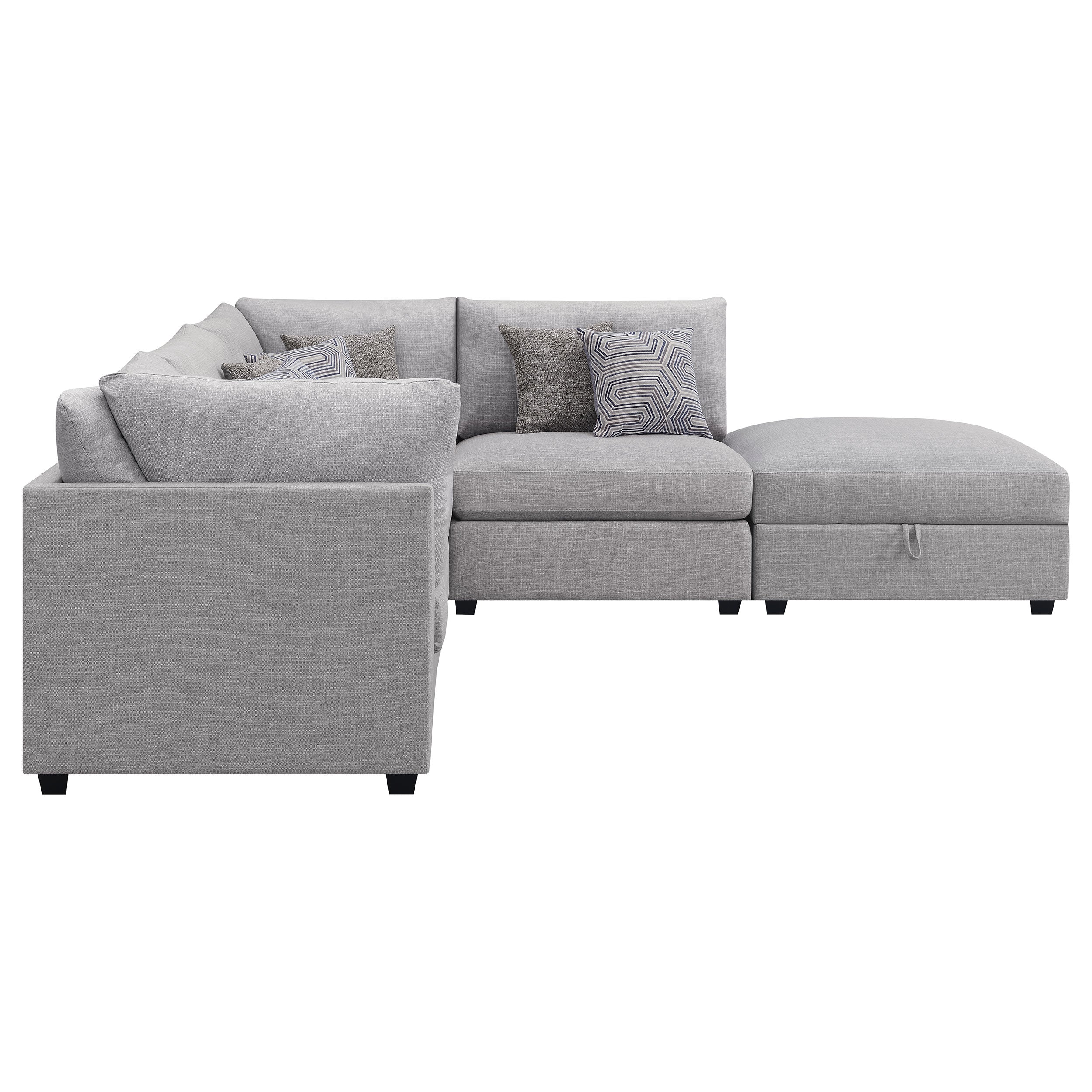 Cambria Upholstered Modular Sectional Sofa Grey - Image 40