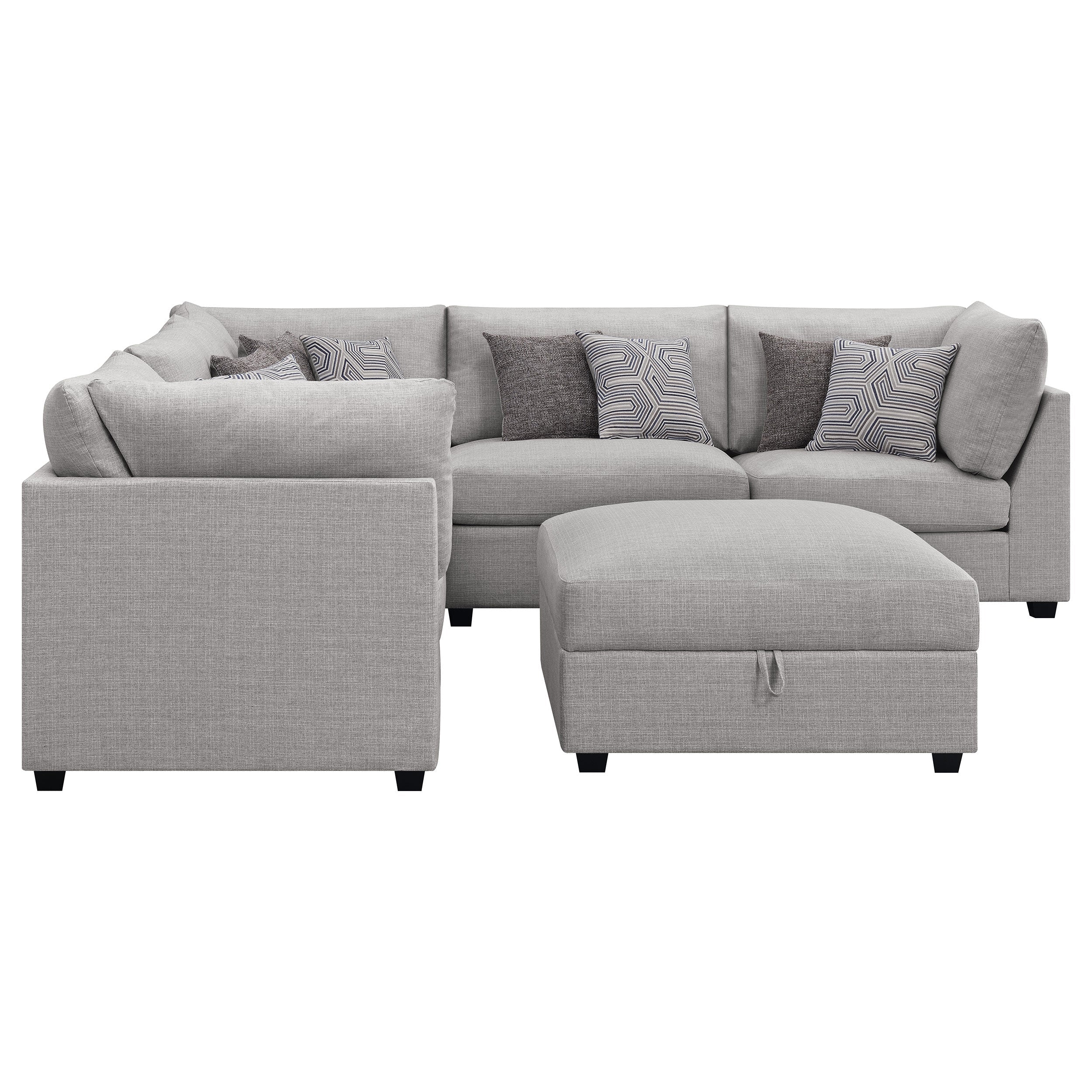 Cambria Upholstered Modular Sectional Sofa Grey - Image 41