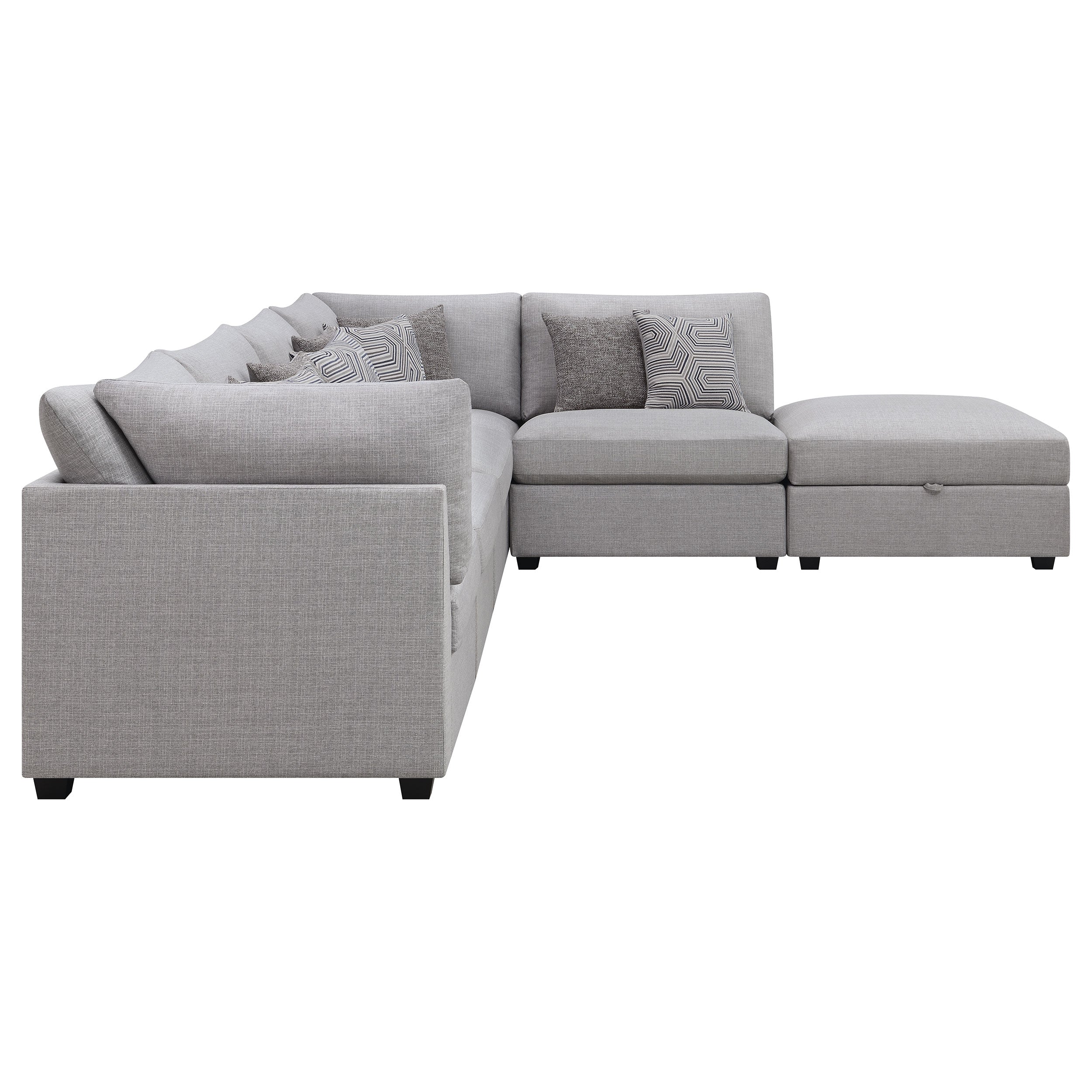 Cambria Upholstered Modular Sectional Sofa Grey - Image 42