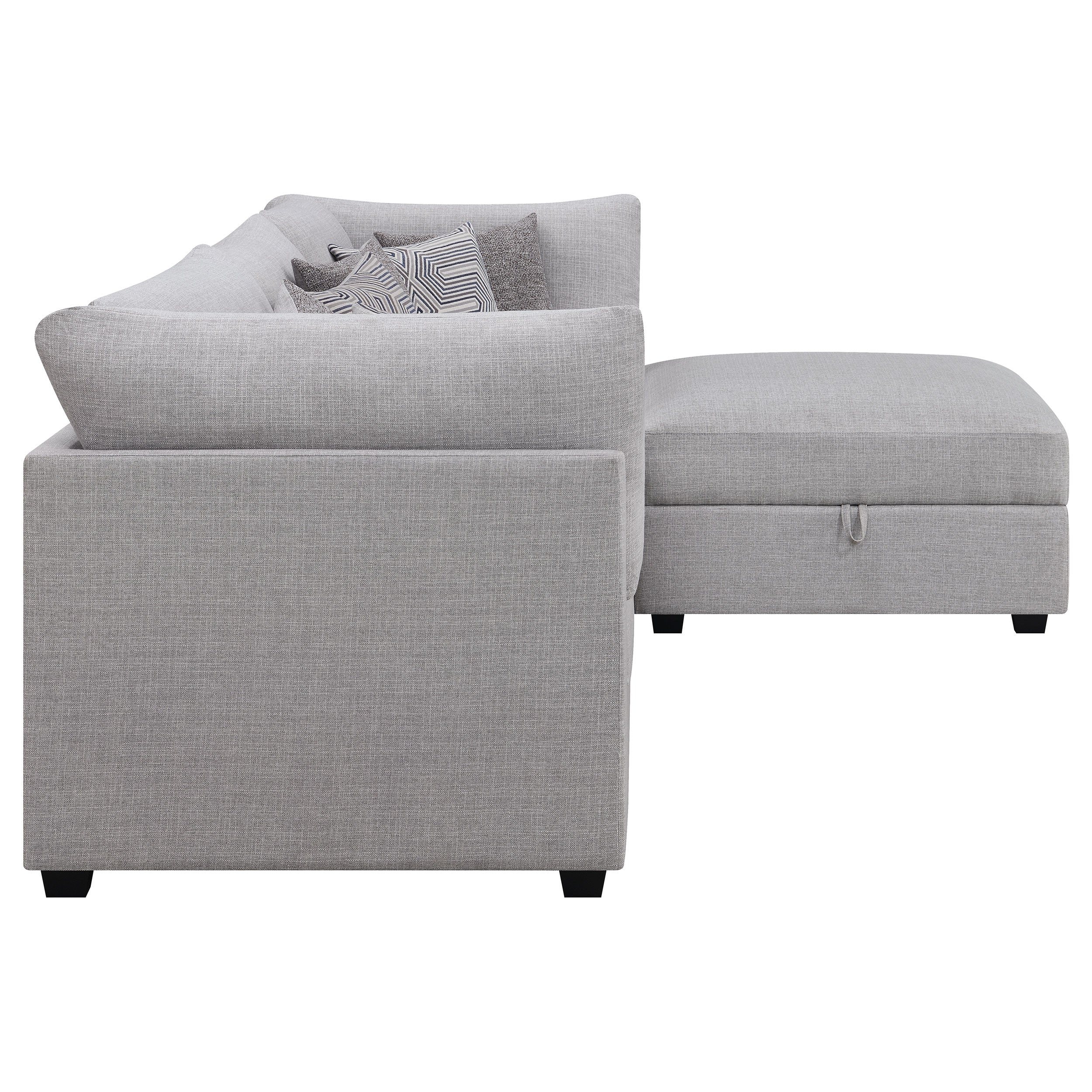 Cambria Upholstered Modular Sectional Sofa Grey - Image 44