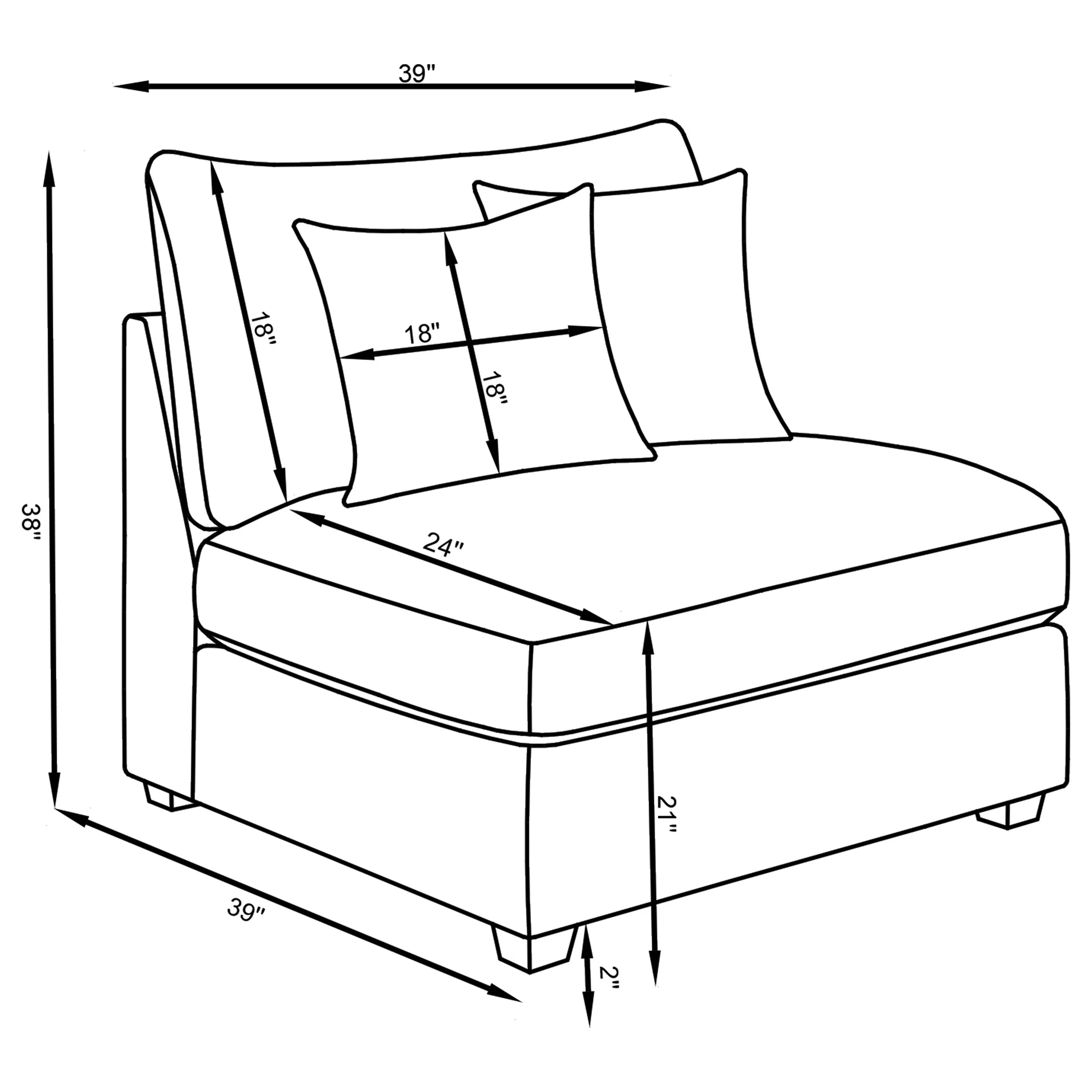 Cambria Upholstered Modular Sectional Sofa Grey - Image 78