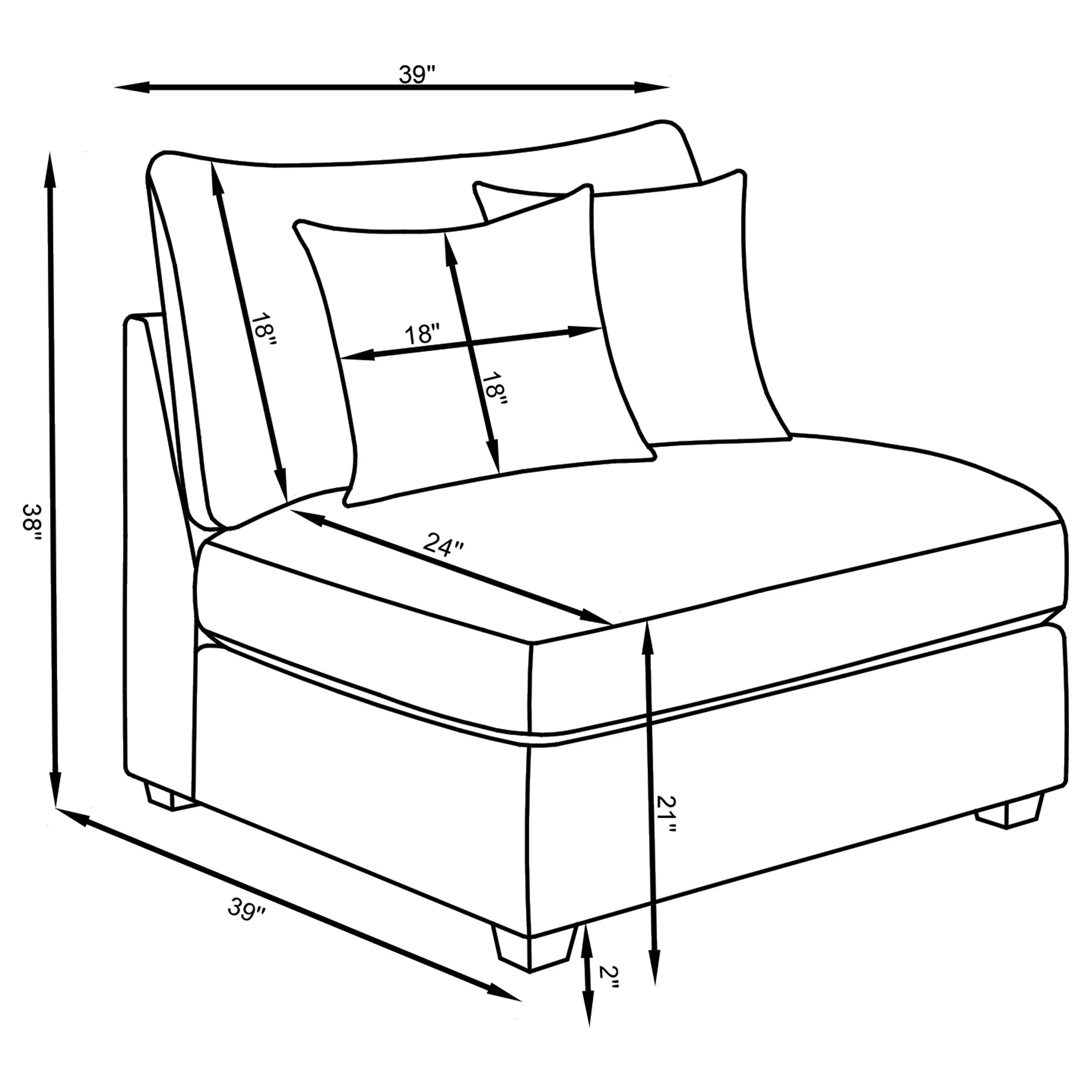 Cambria Upholstered Modular Sectional Sofa Grey - Image 80