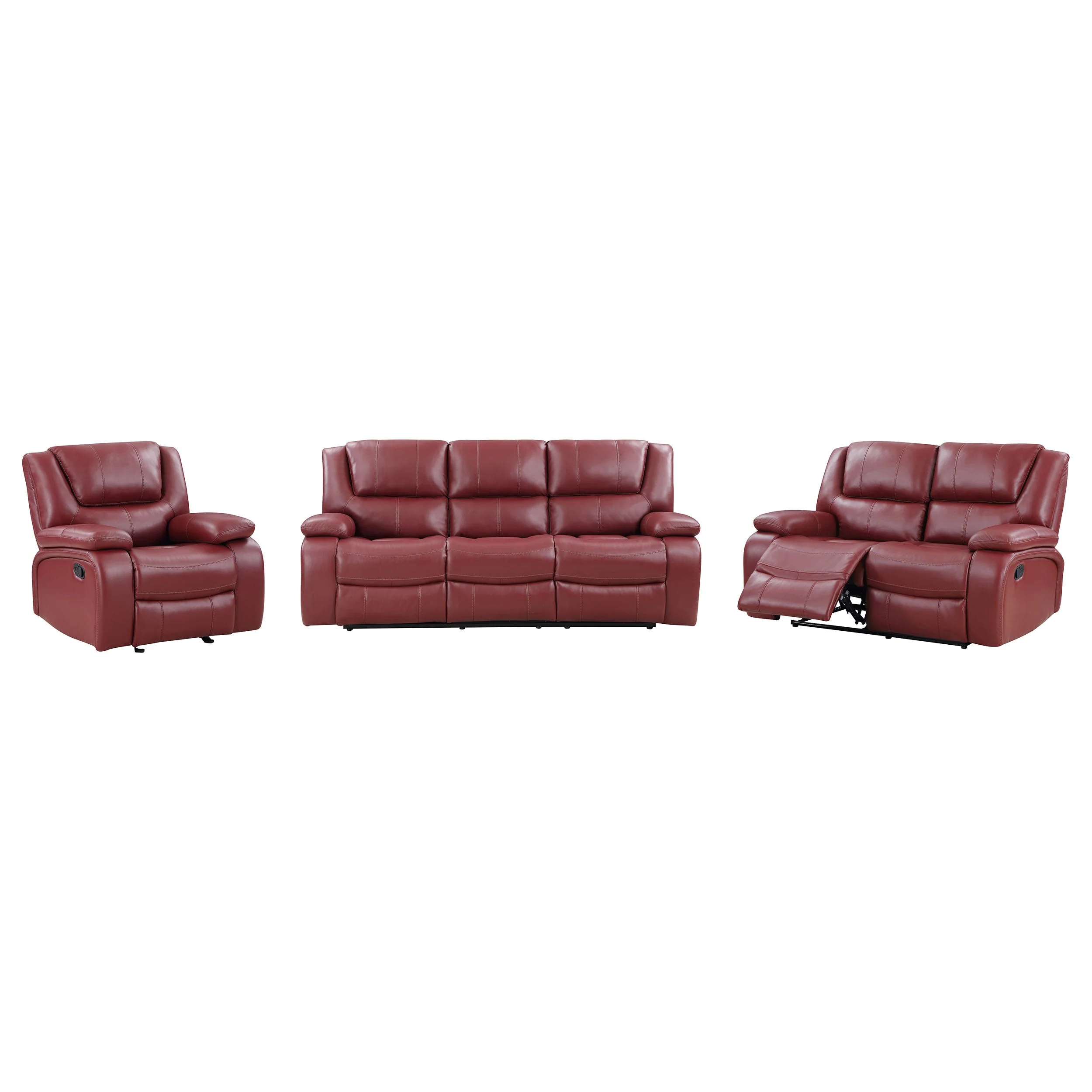 Camila Upholstered Reclining Sofa Set - Image 14