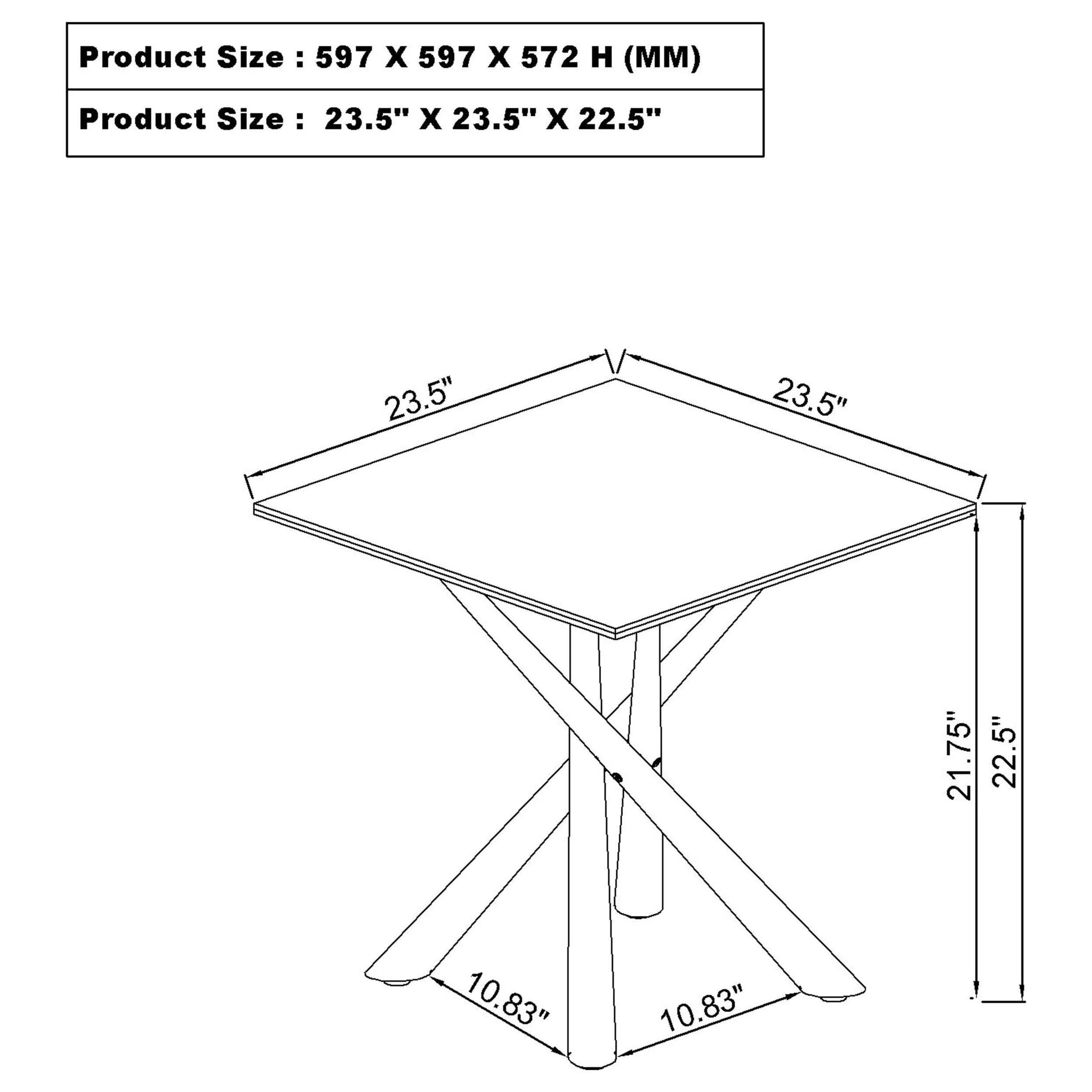 Carvell Square Coffee and End Table Set Mirage - Image 17