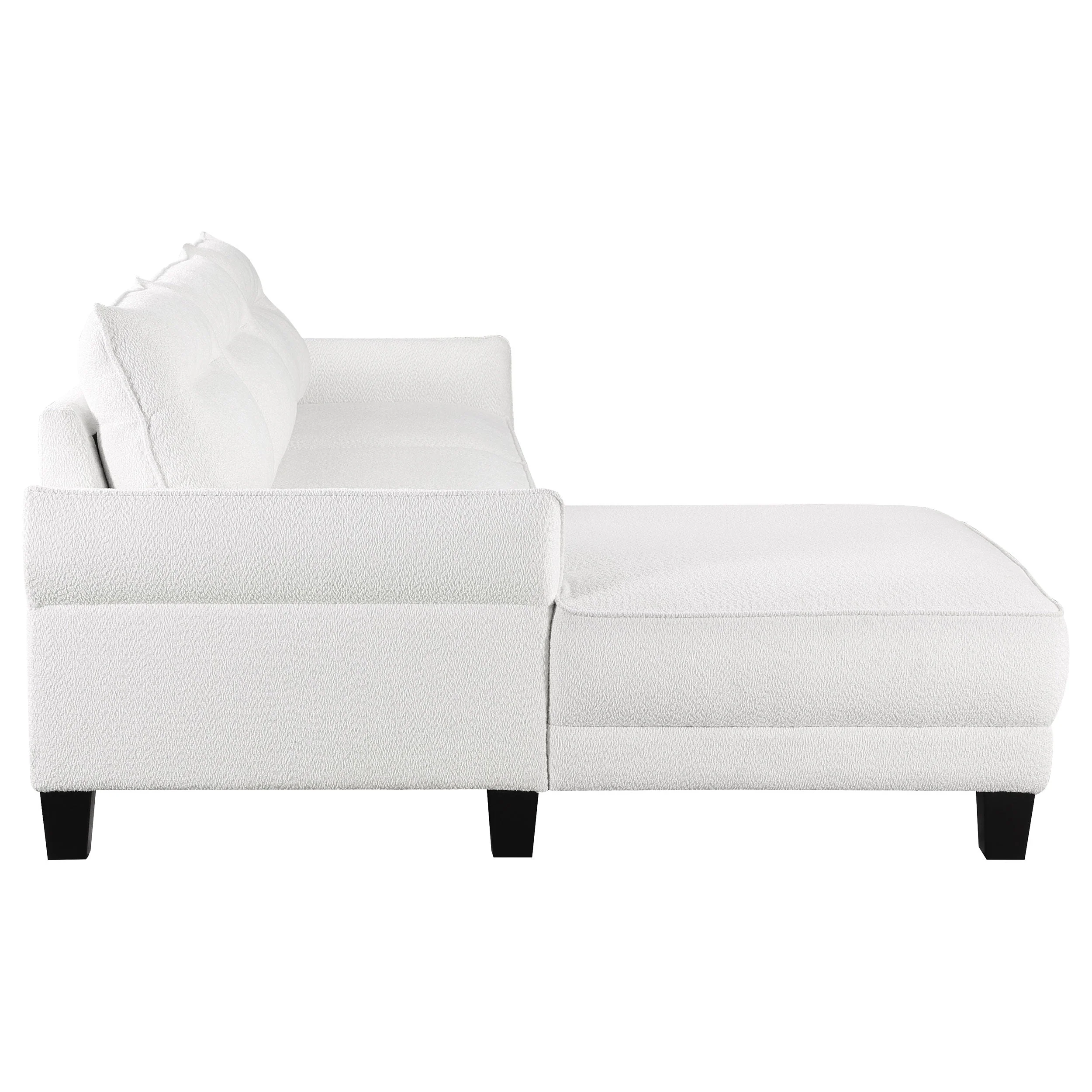 Caspian Upholstered Curved Arm Chaise Sectional Sofa - Image 24