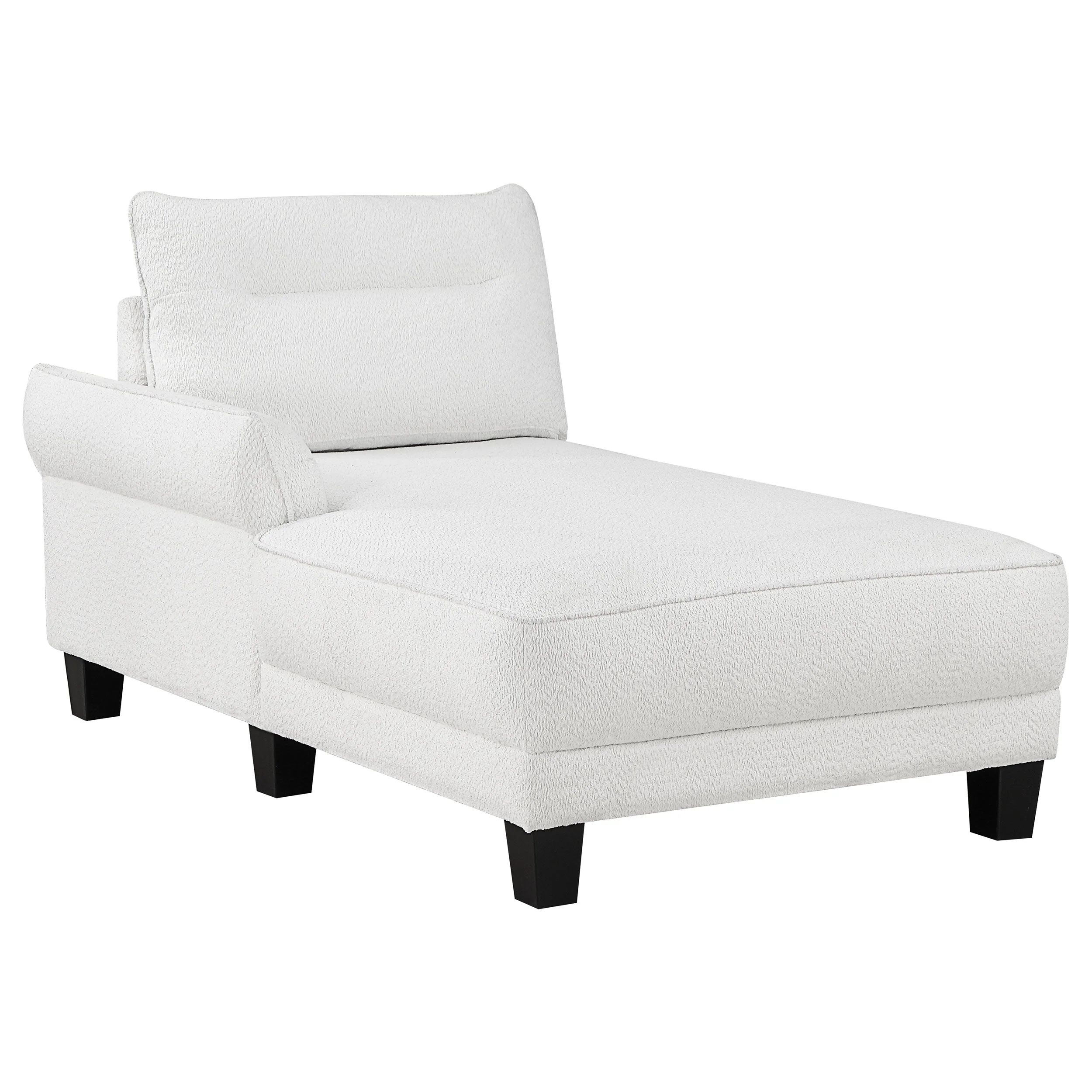 Caspian Upholstered Curved Arm Chaise Sectional Sofa - Image 8