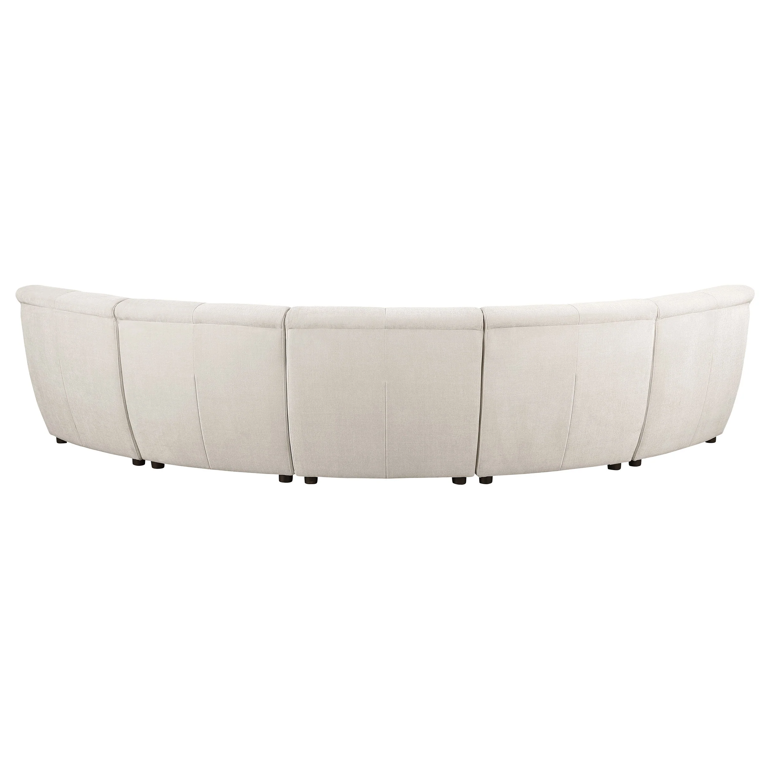 Charlotte Upholstered Modular Sectional Sofa Ivory - Image 14