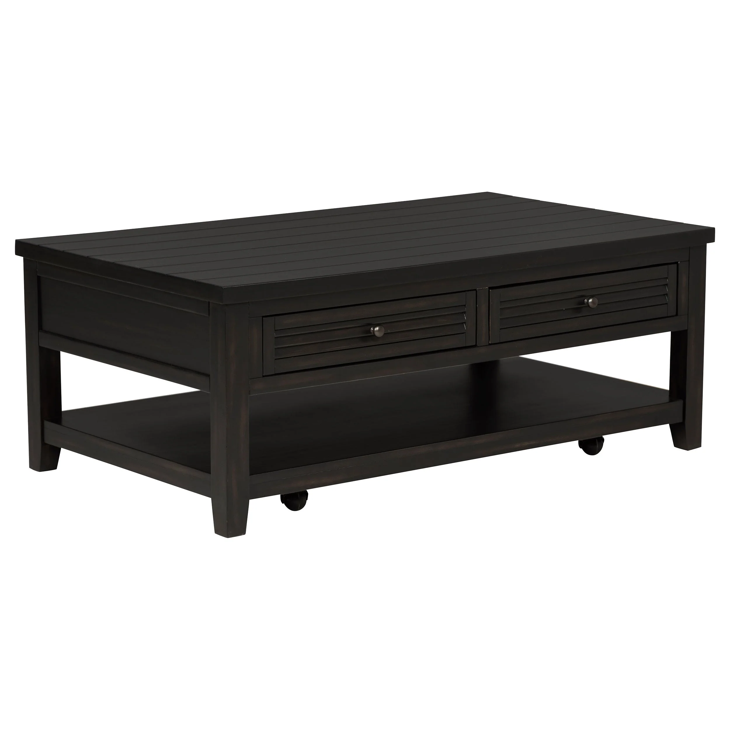 Concord Coffee and End Table Set Distressed Java - Image 15