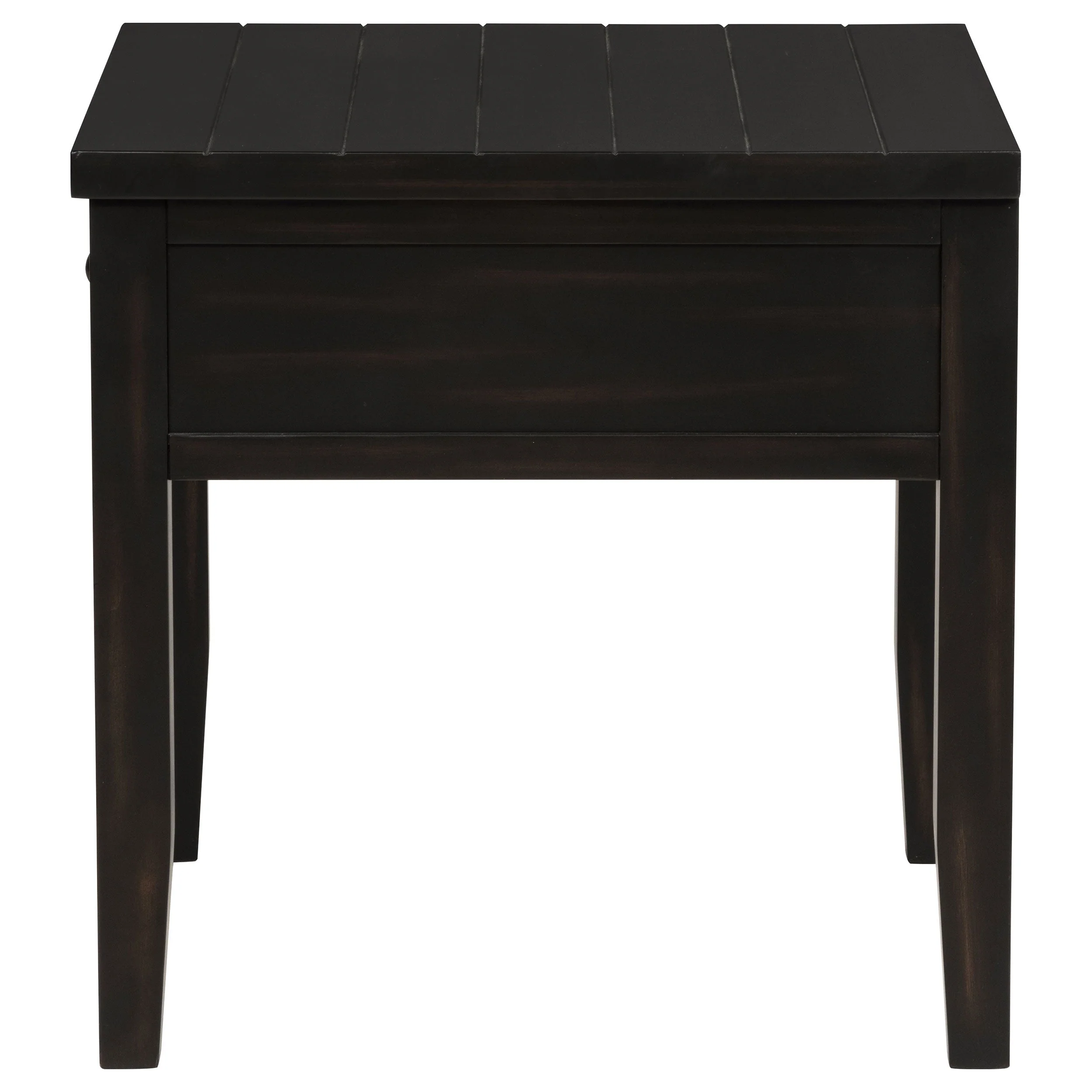 Concord 1-drawer Square End Table Distressed Java - Image 6