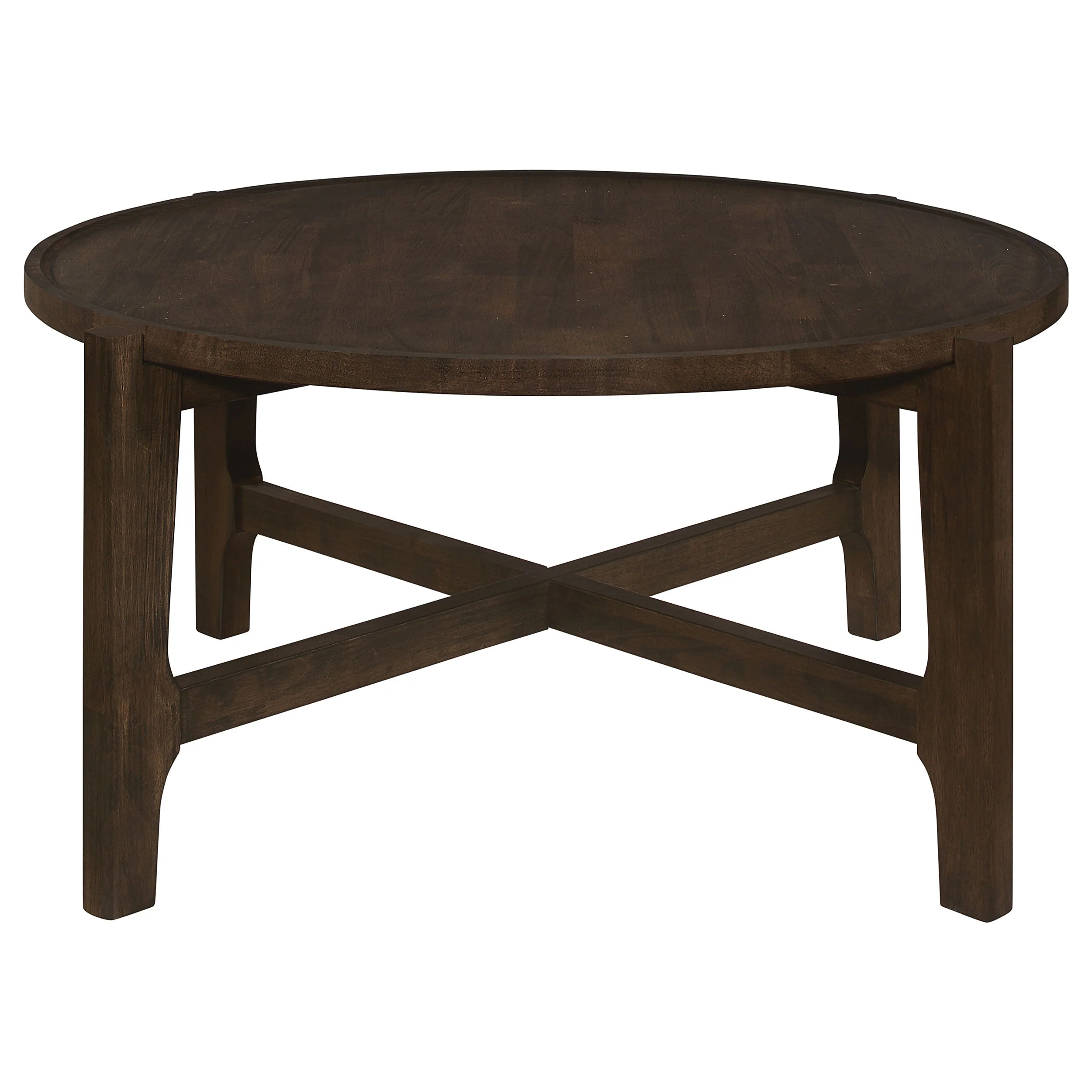 Cota Solid Wood Coffee and End Table Set Dark Brown - Image 20
