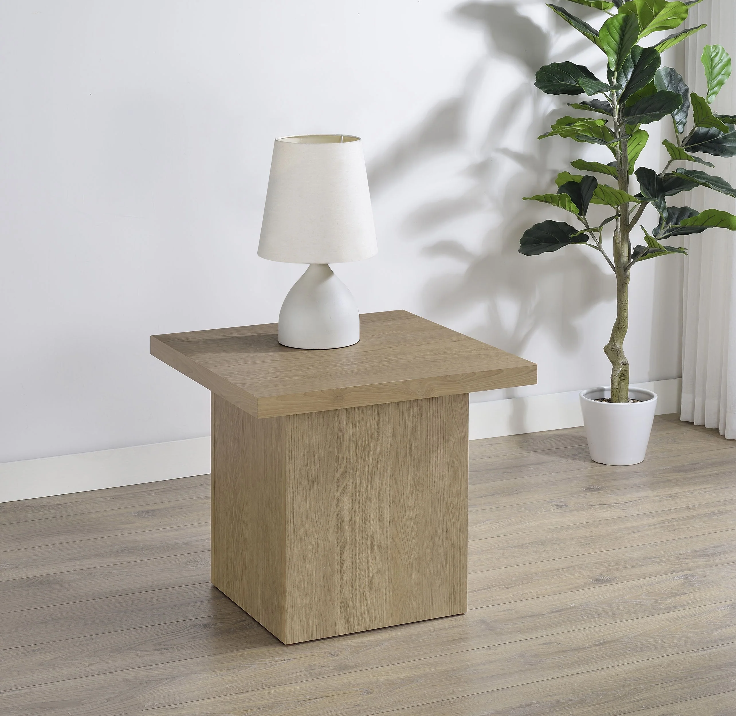 Devar Square Engineered Wood End Table - Image 15
