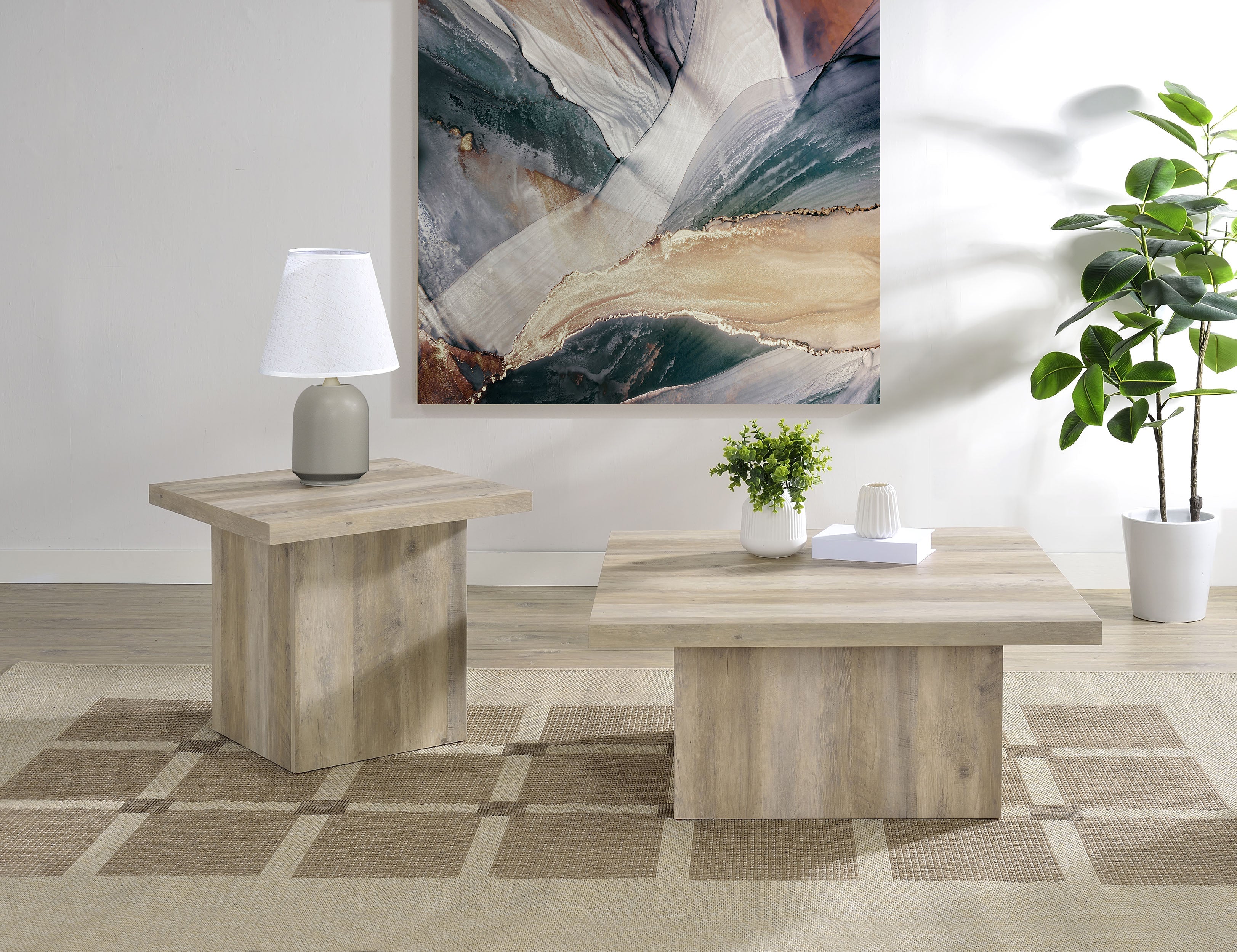 Devar Square Engineered Wood End Table - Image 56