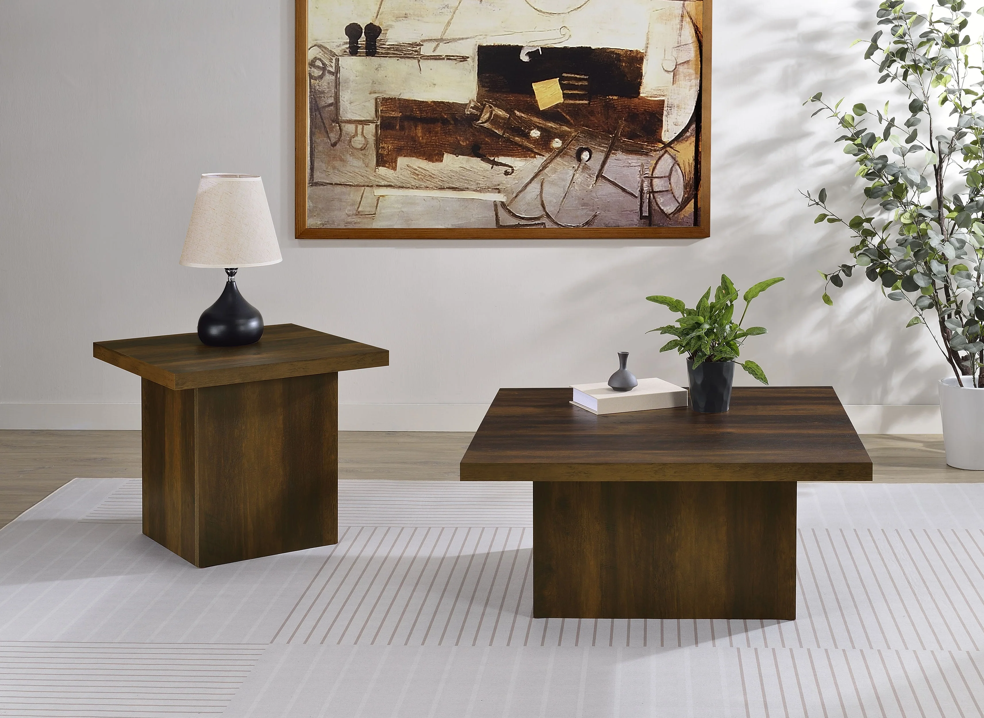 Devar Square Engineered Wood End Table - Image 57