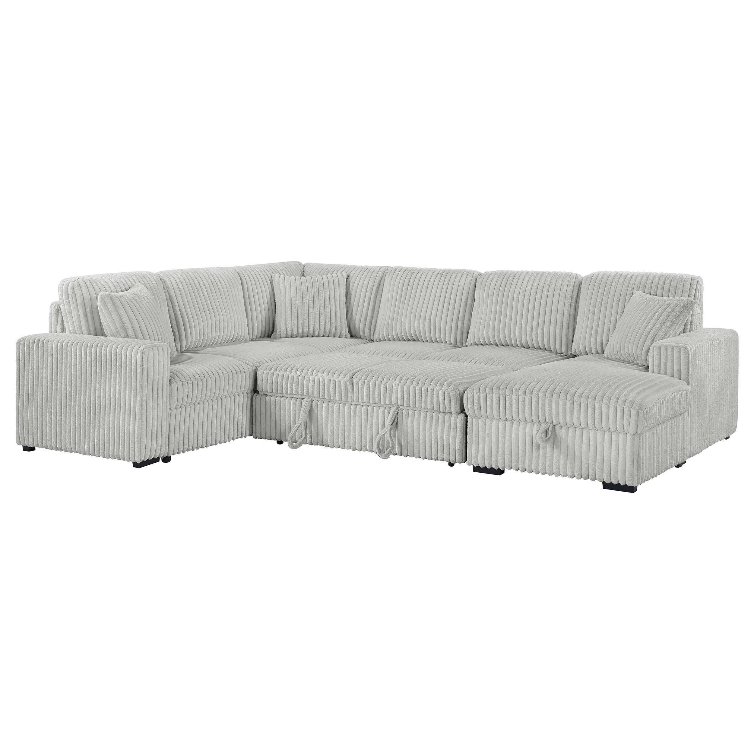 Devonshire Sleeper Sectional Sofa Storage Chaise - Image 23