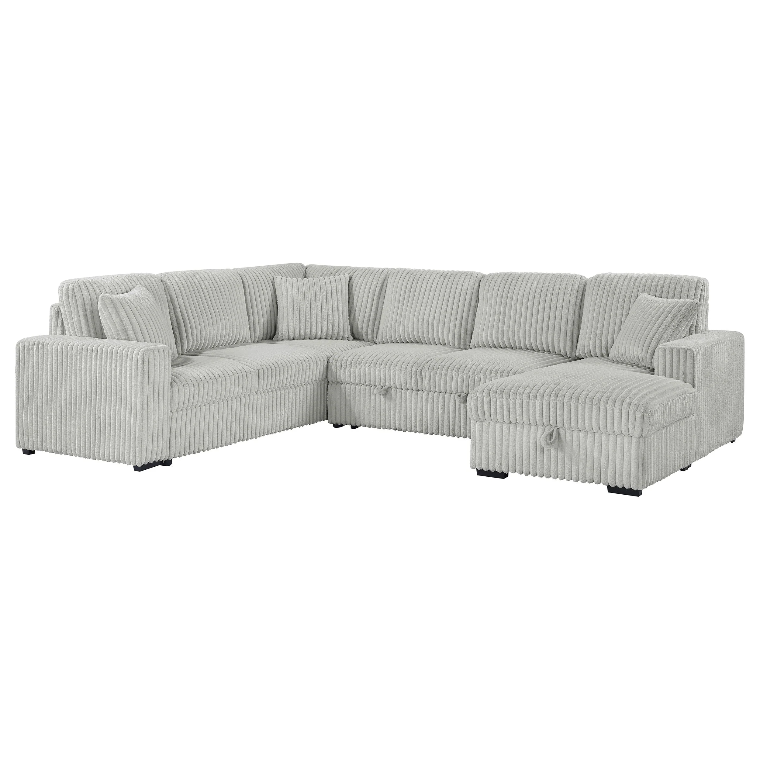 Devonshire Sleeper Sectional Sofa Storage Chaise - Image 5