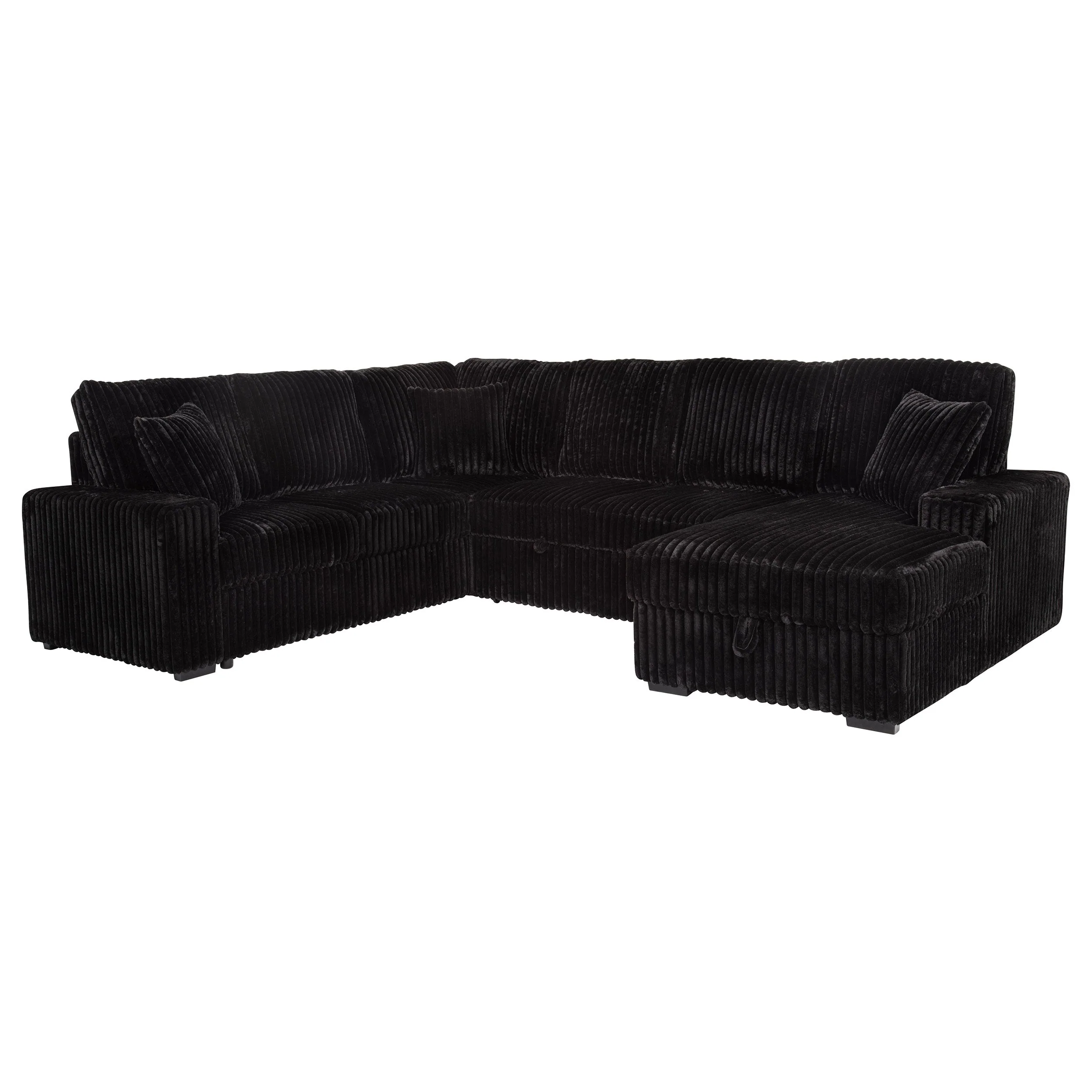 Devonshire Sleeper Sectional Sofa Storage Chaise - Image 6