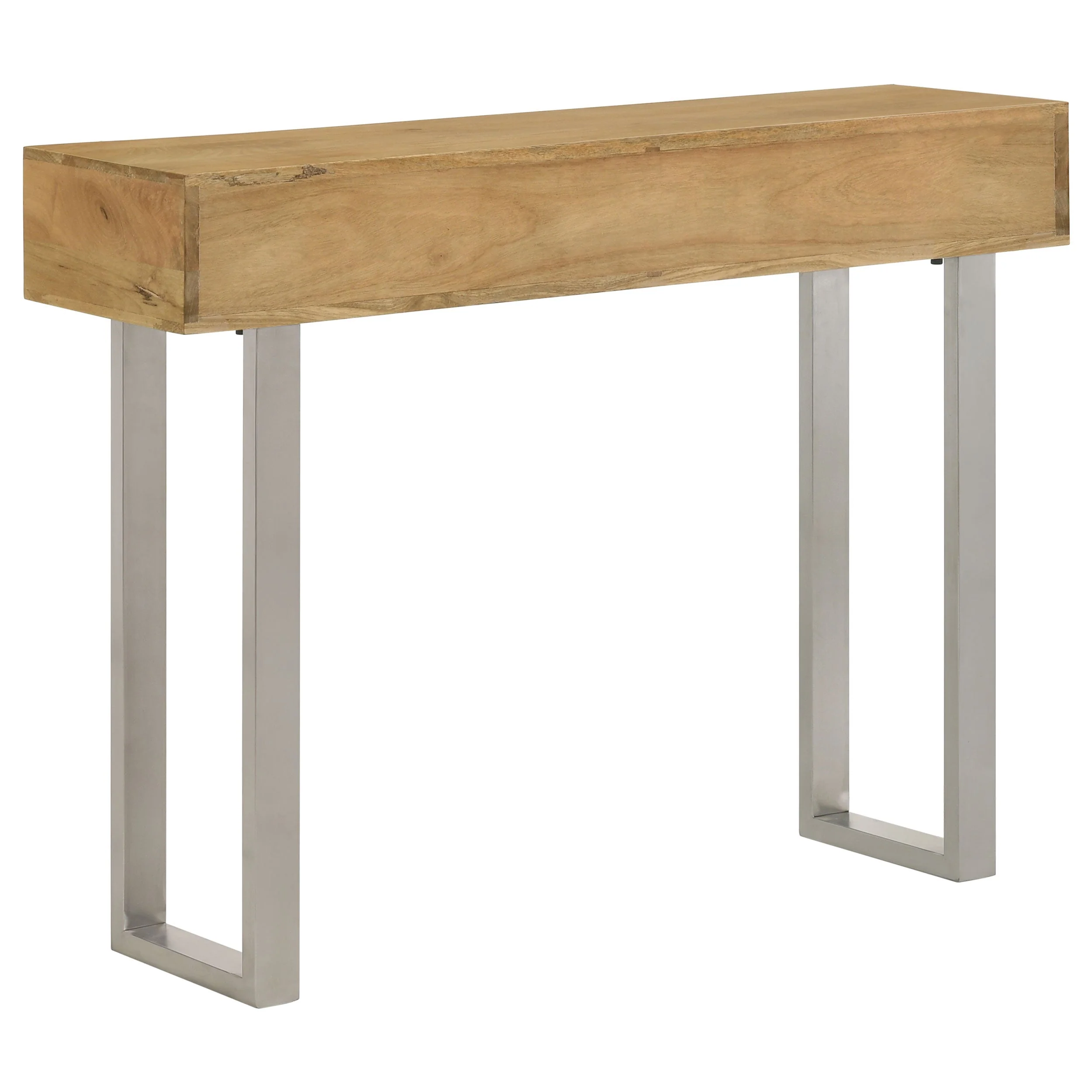 Draco 2-drawer Console Table Hand Carved Details Natural - Image 6