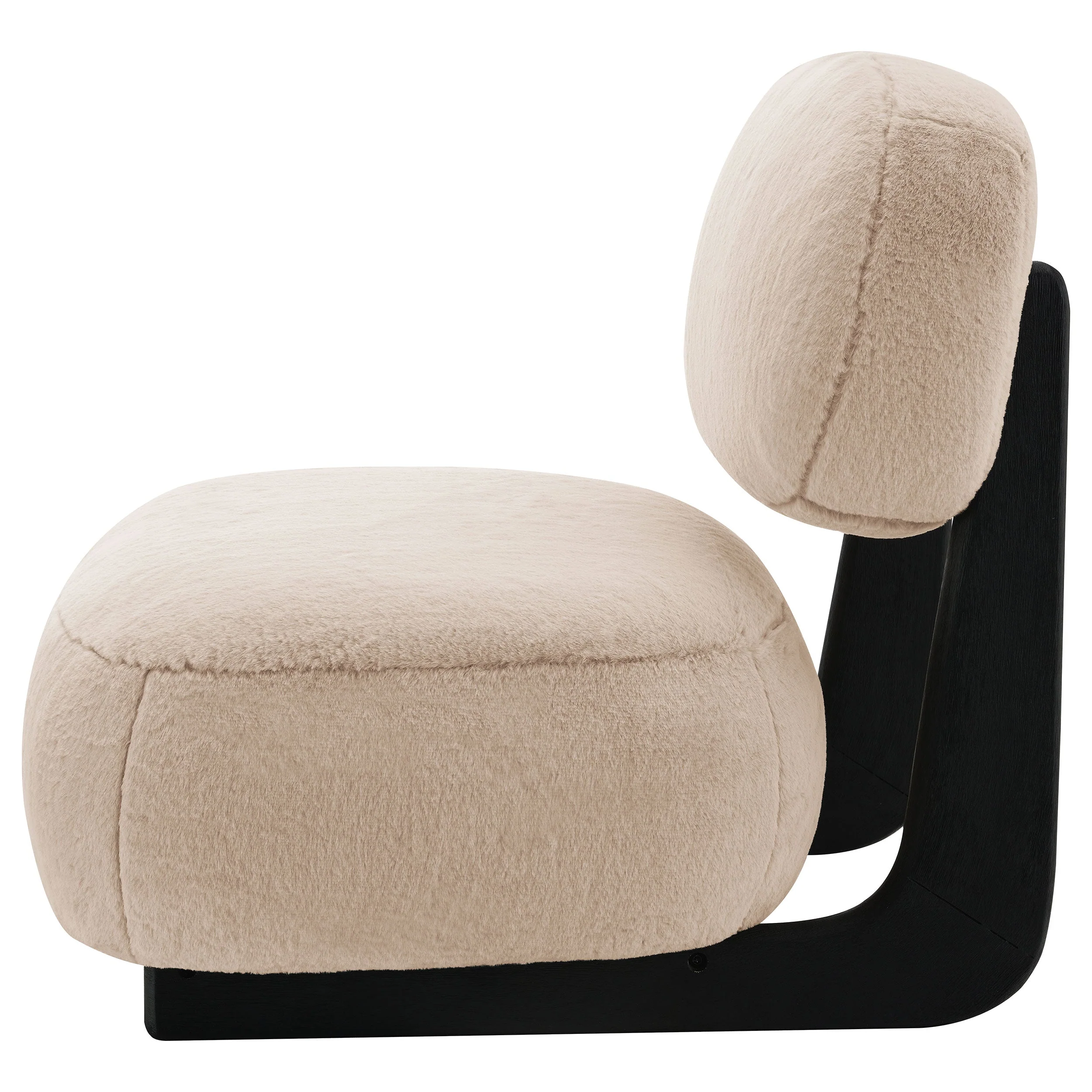 Duffie Upholstered Armless Accent Chair Camel - Image 6