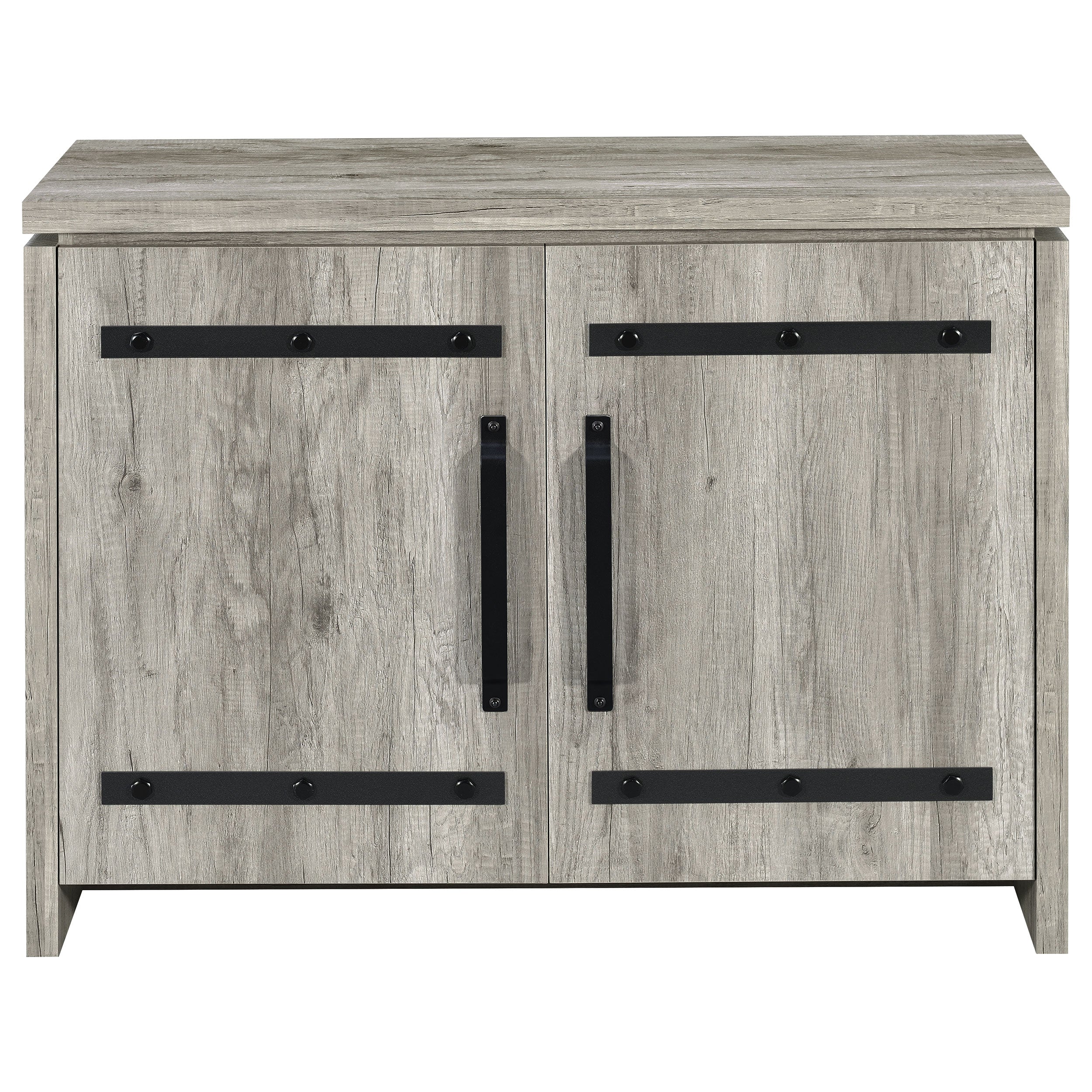 Enoch 2-door Engineered Wood Accent Cabinet Grey Driftwood - Image 5