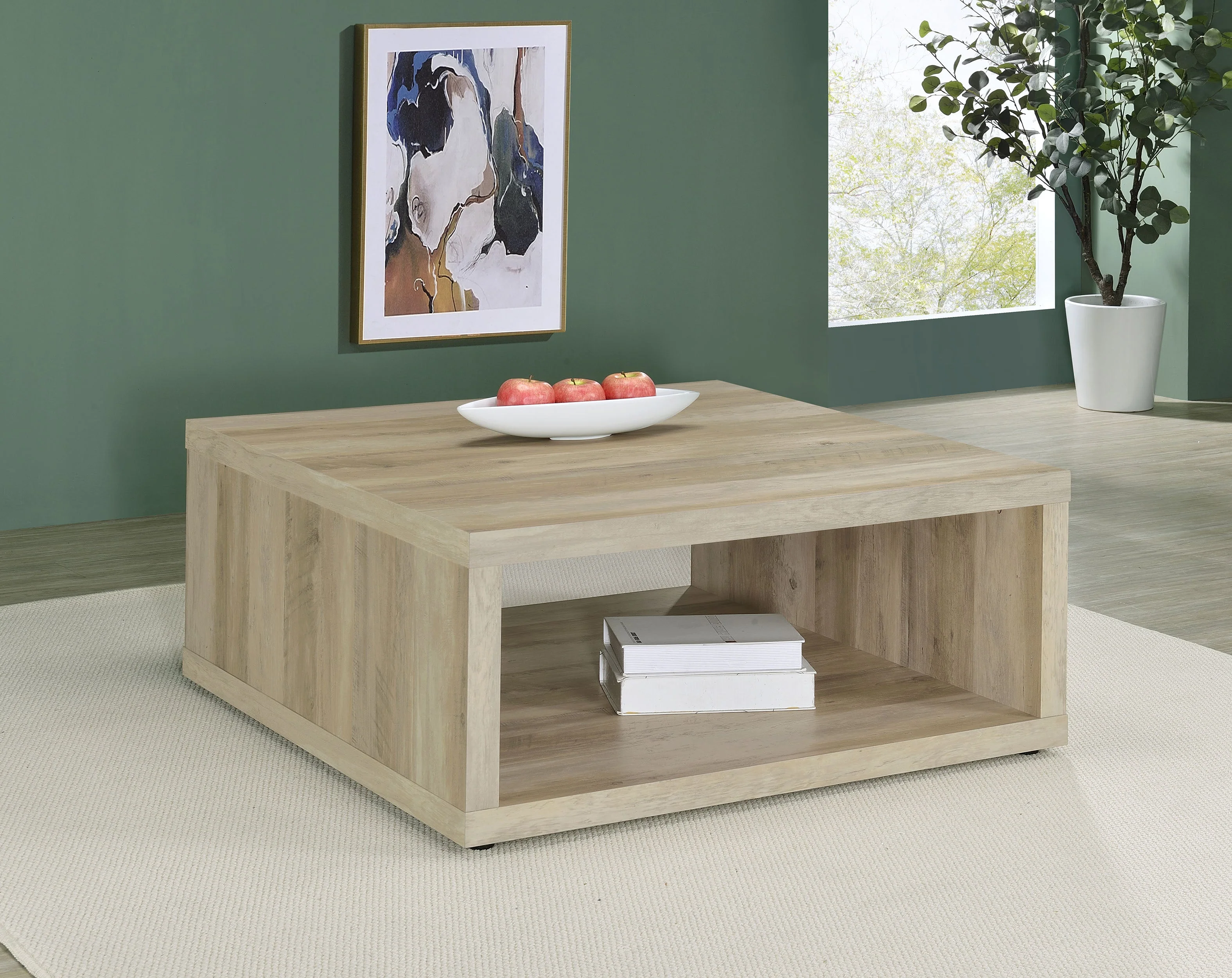 Frisco Square Engineered Wood Coffee Table - Image 6