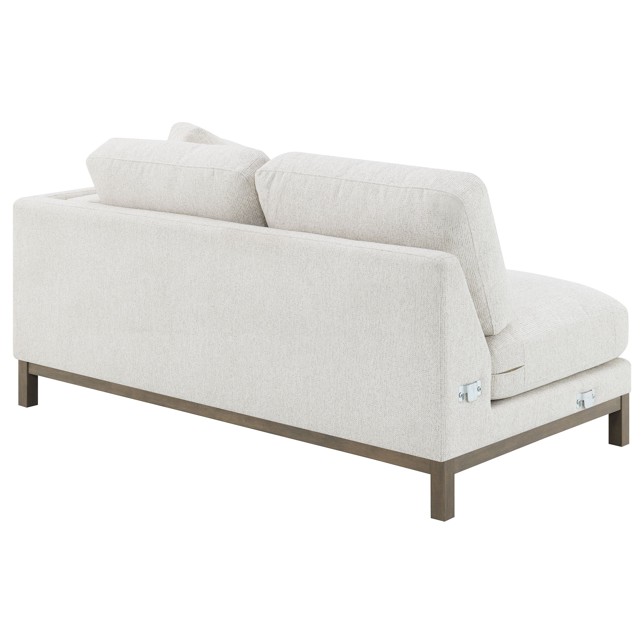 Geneva Boucle Upholstered Sectional Chaise Sofa Sand - Image 12