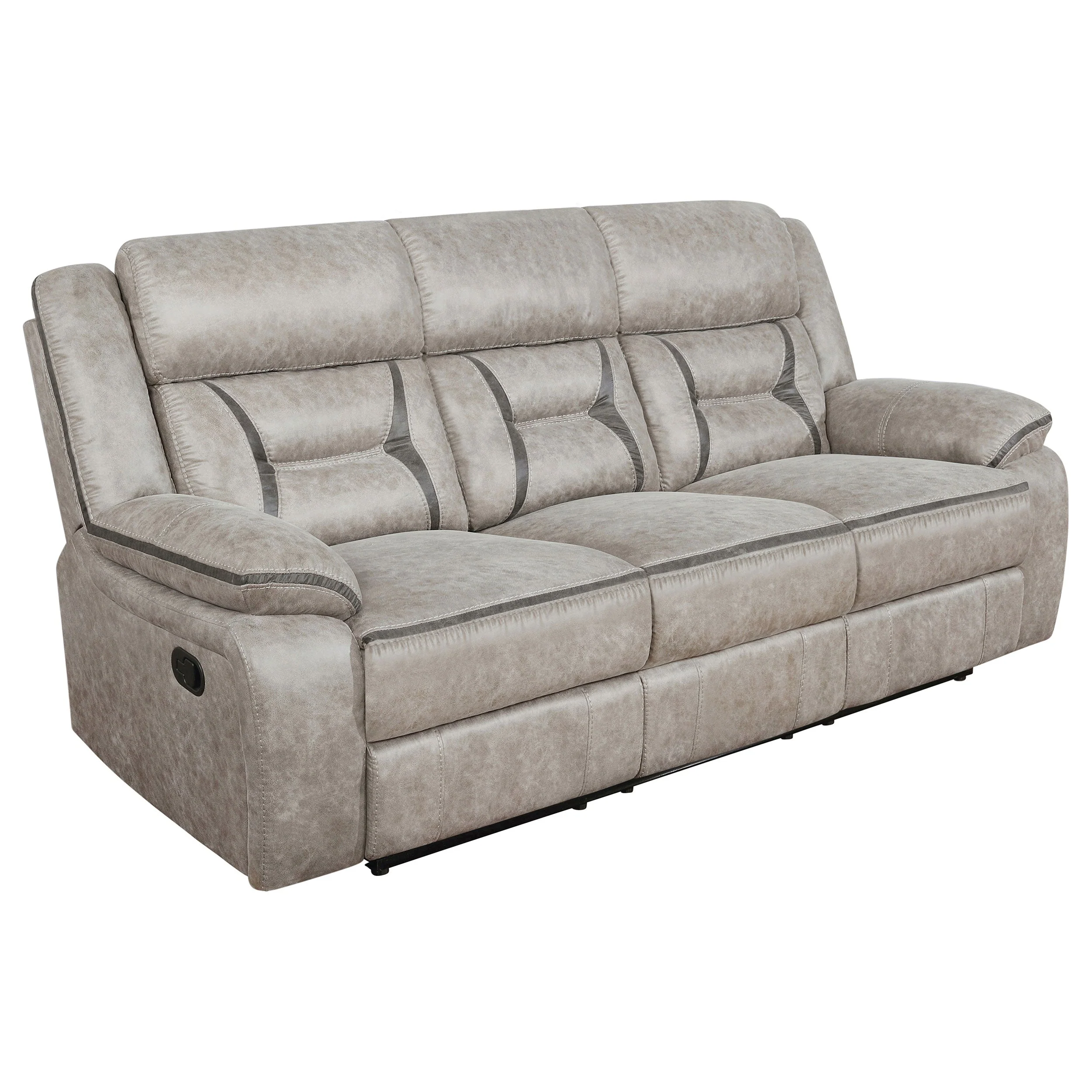 Greer Upholstered Reclining Sofa Set - Image 22