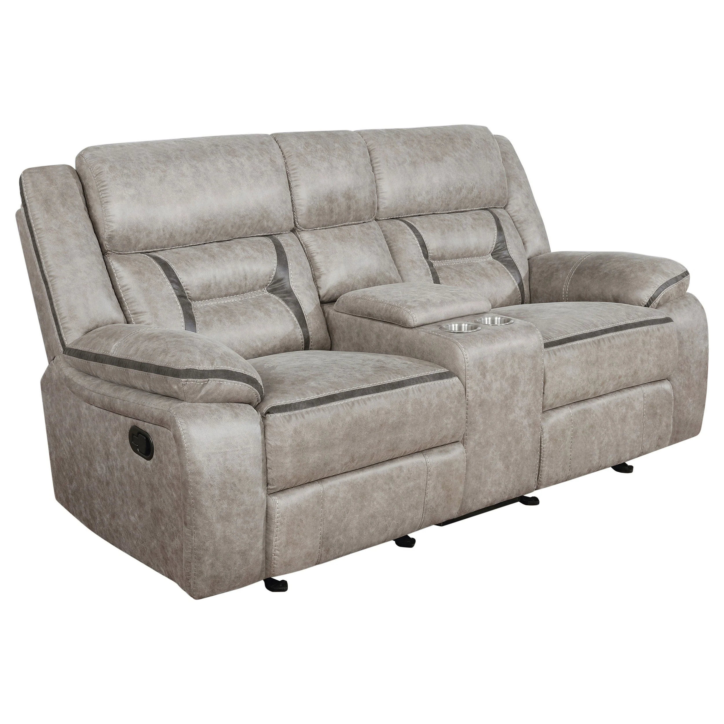 Greer Upholstered Reclining Sofa Set - Image 26