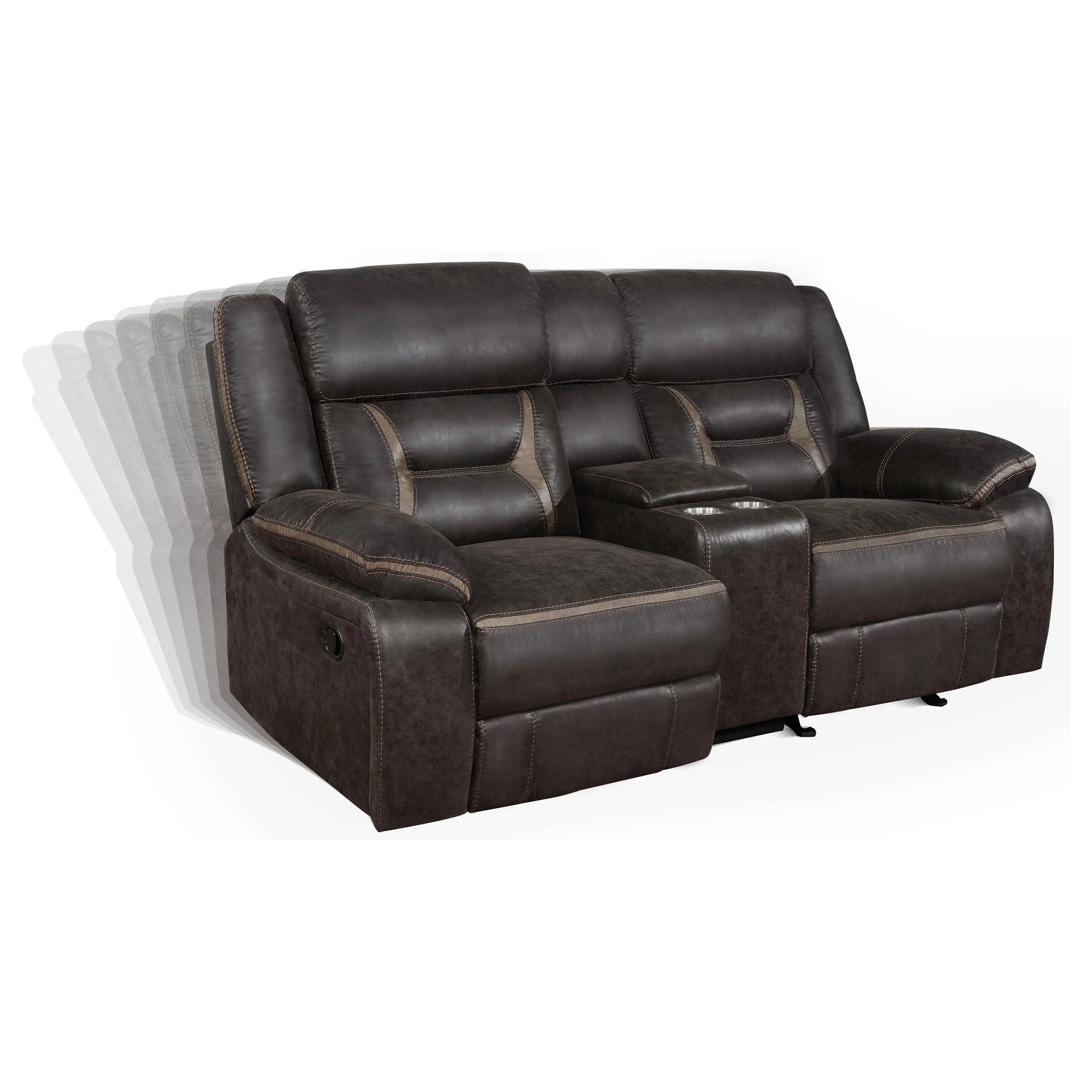Greer Upholstered Reclining Sofa Set - Image 27