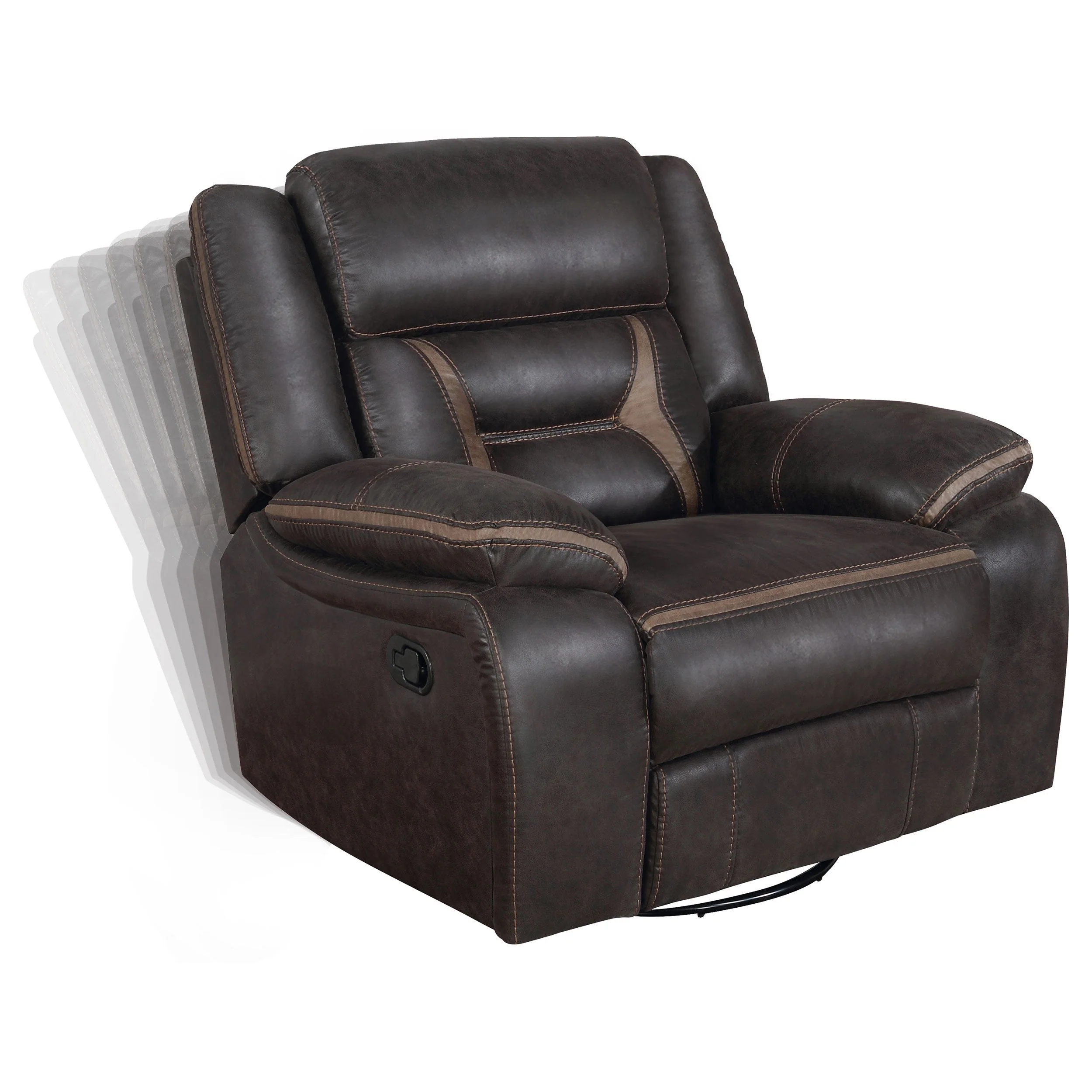 Greer Upholstered Reclining Sofa Set - Image 36