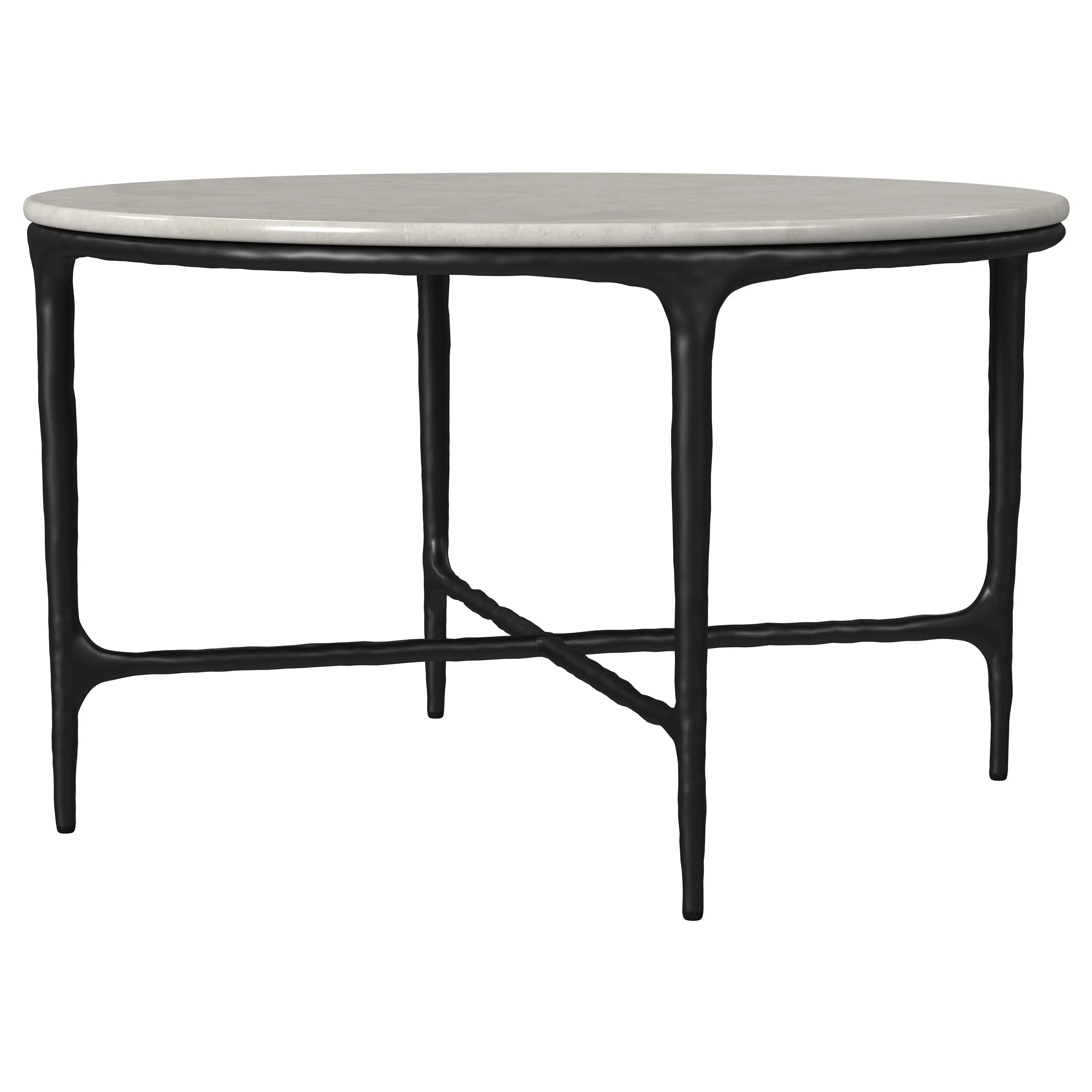 Hermas Round Marble Coffee and End Table Set - Image 21