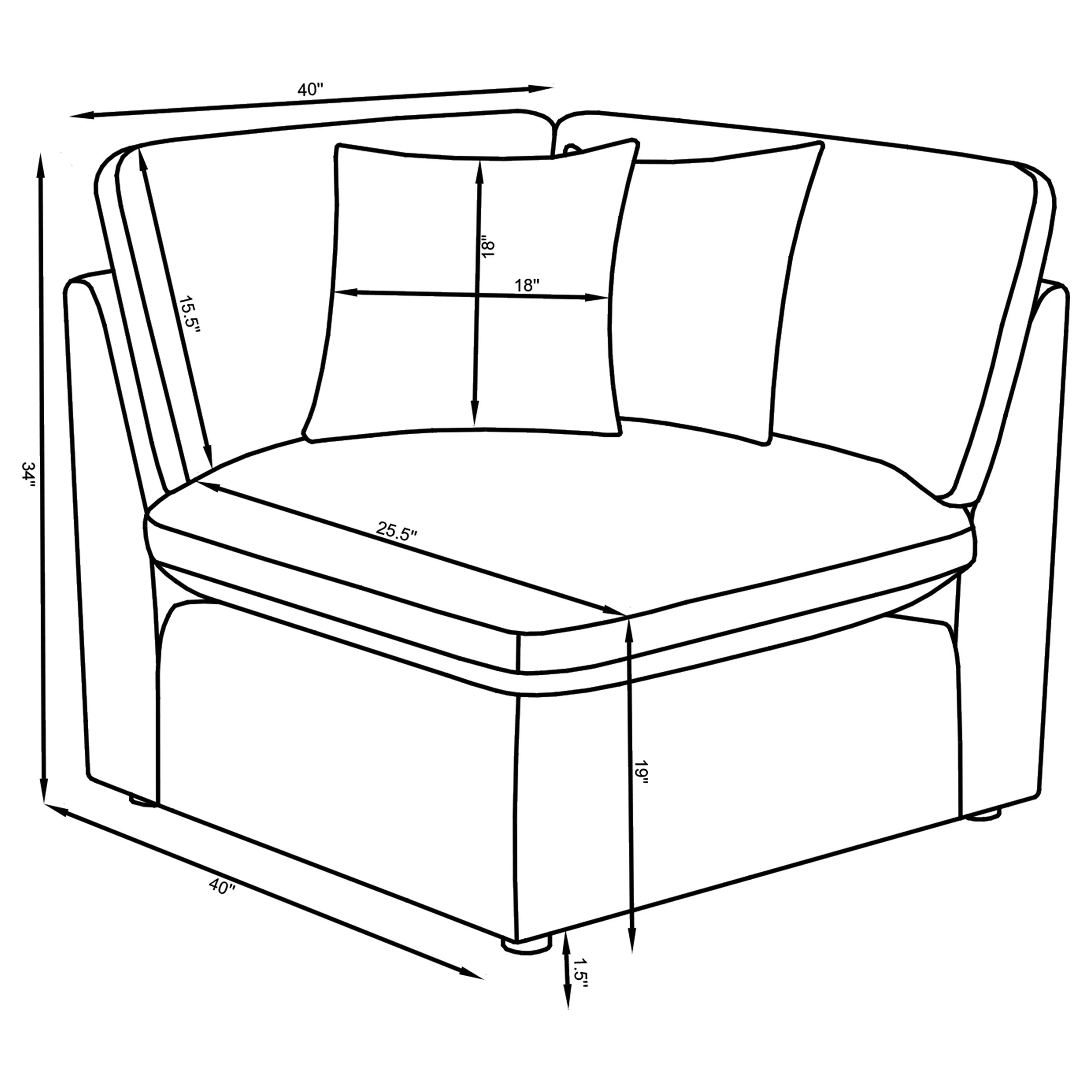 Hobson Upholstered Modular Sectional Sofa - Image 38