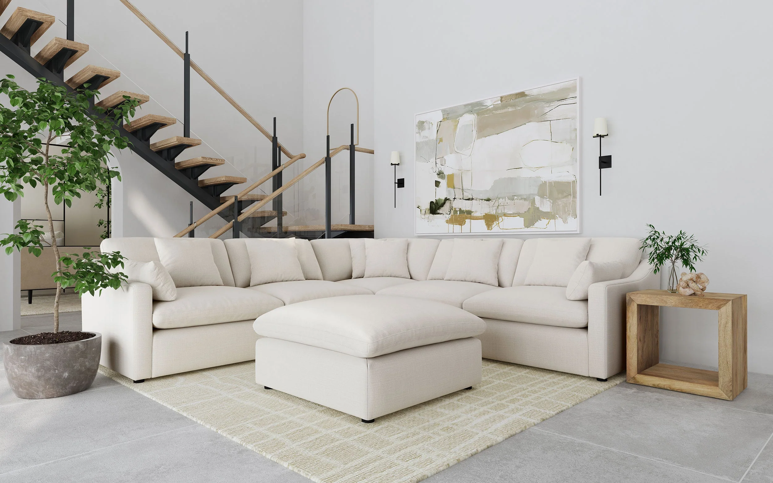 Hobson Upholstered Modular Sectional Sofa - Image 5