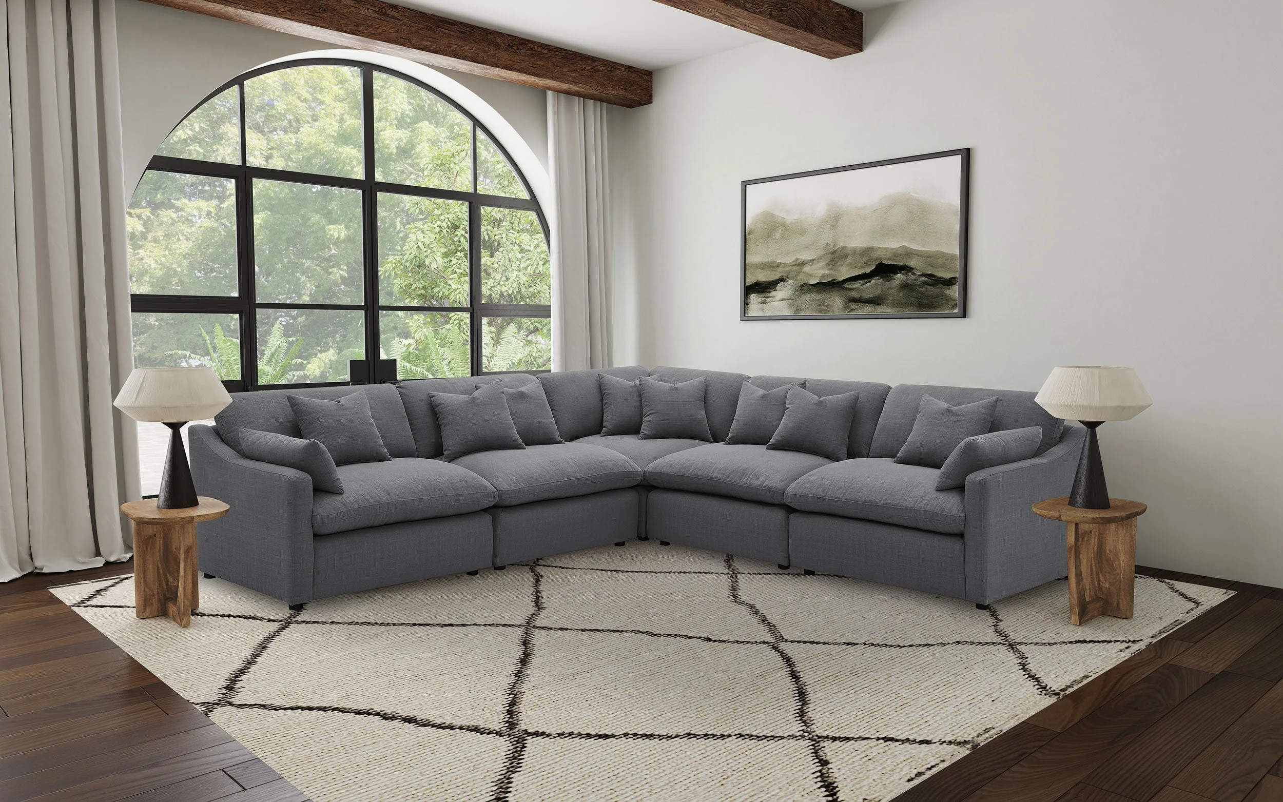 Hobson Upholstered Modular Sectional Sofa - Image 8