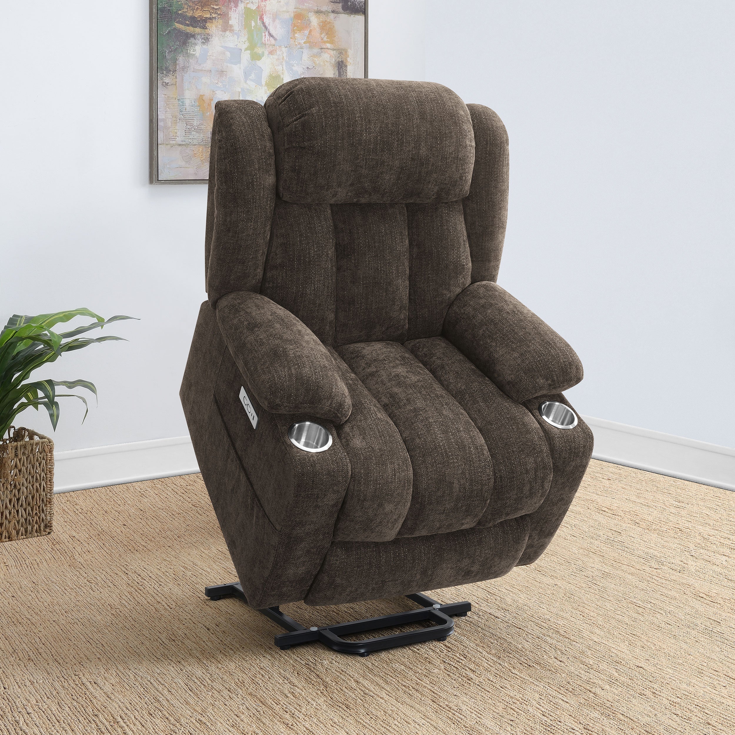 Houston Upholstered Power Lift Recliner Chair - Image 17