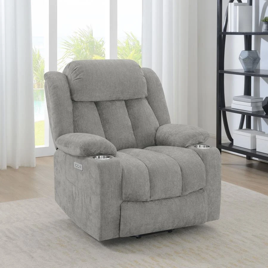 Houston Upholstered Power Lift Recliner Chair - Image 3