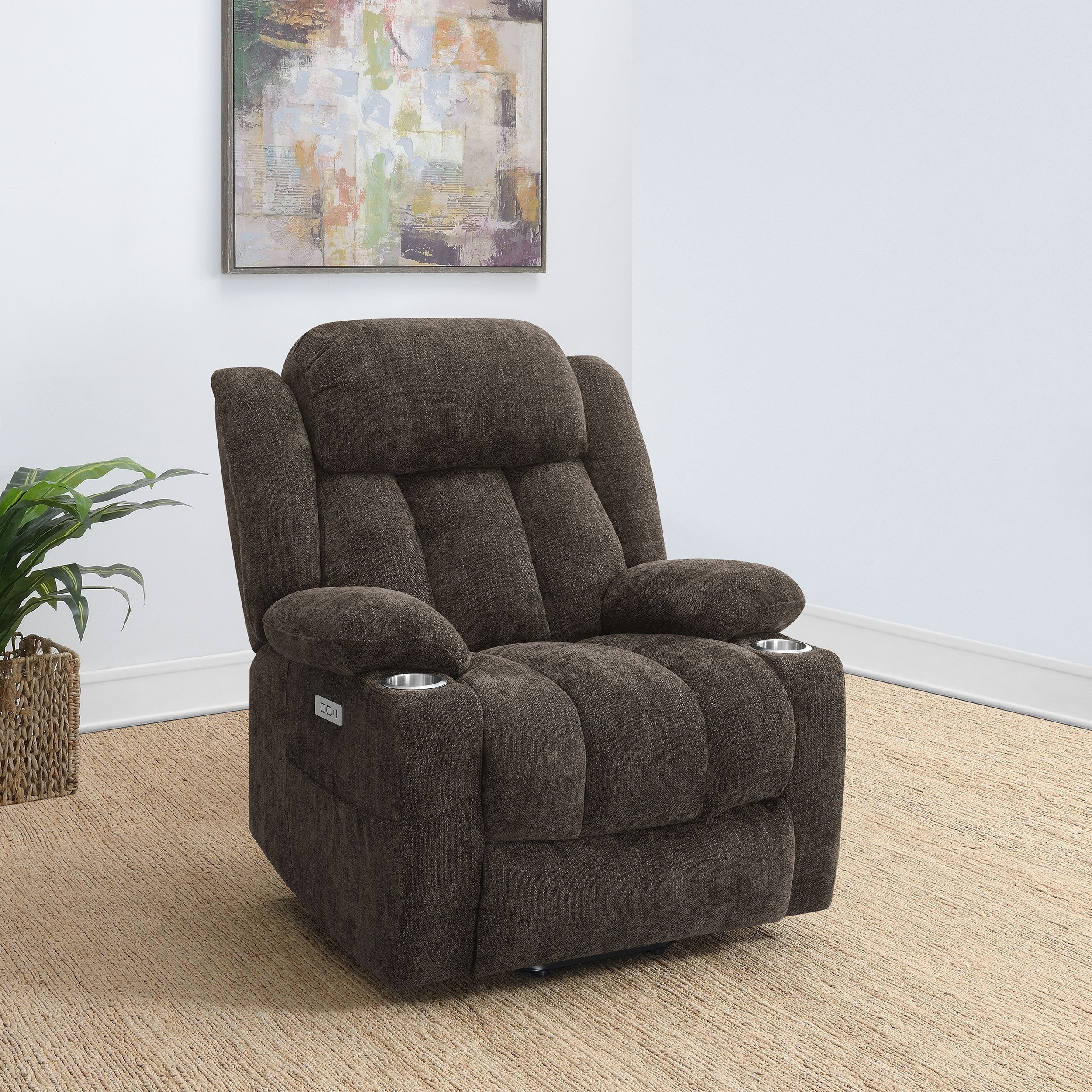 Houston Upholstered Power Lift Recliner Chair - Image 9