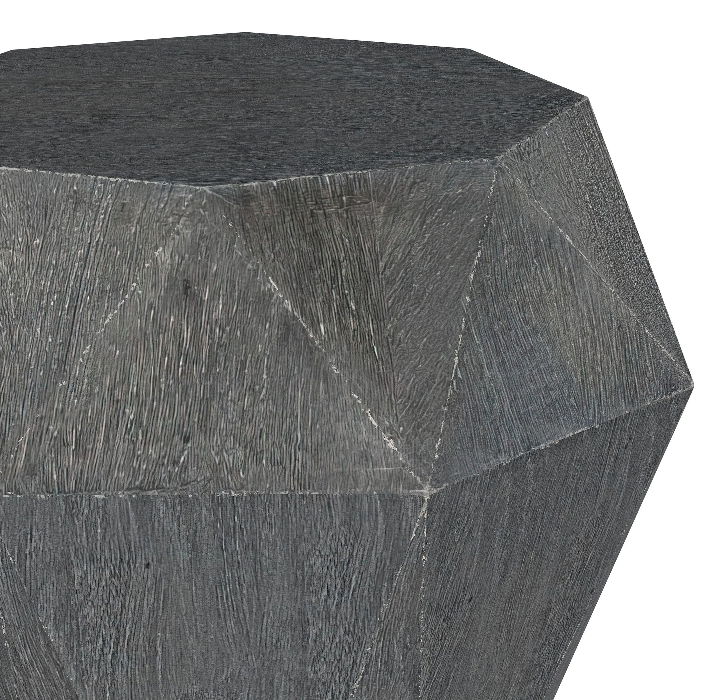 Jacinto Octagonal Solid Wood Side Table - Image 10