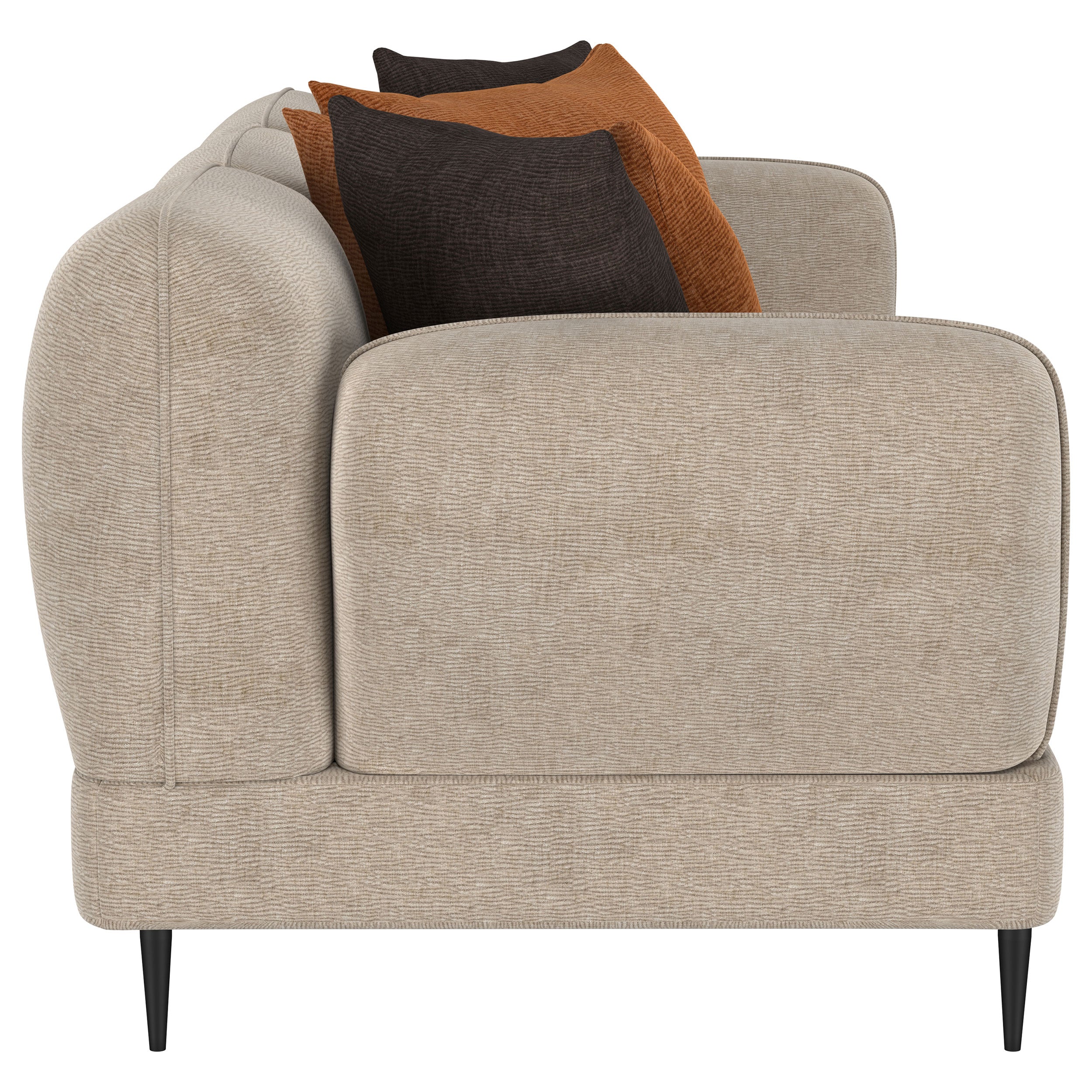 Jade Chenille Upholstered Sculpted Track Arm Sofa - Image 19