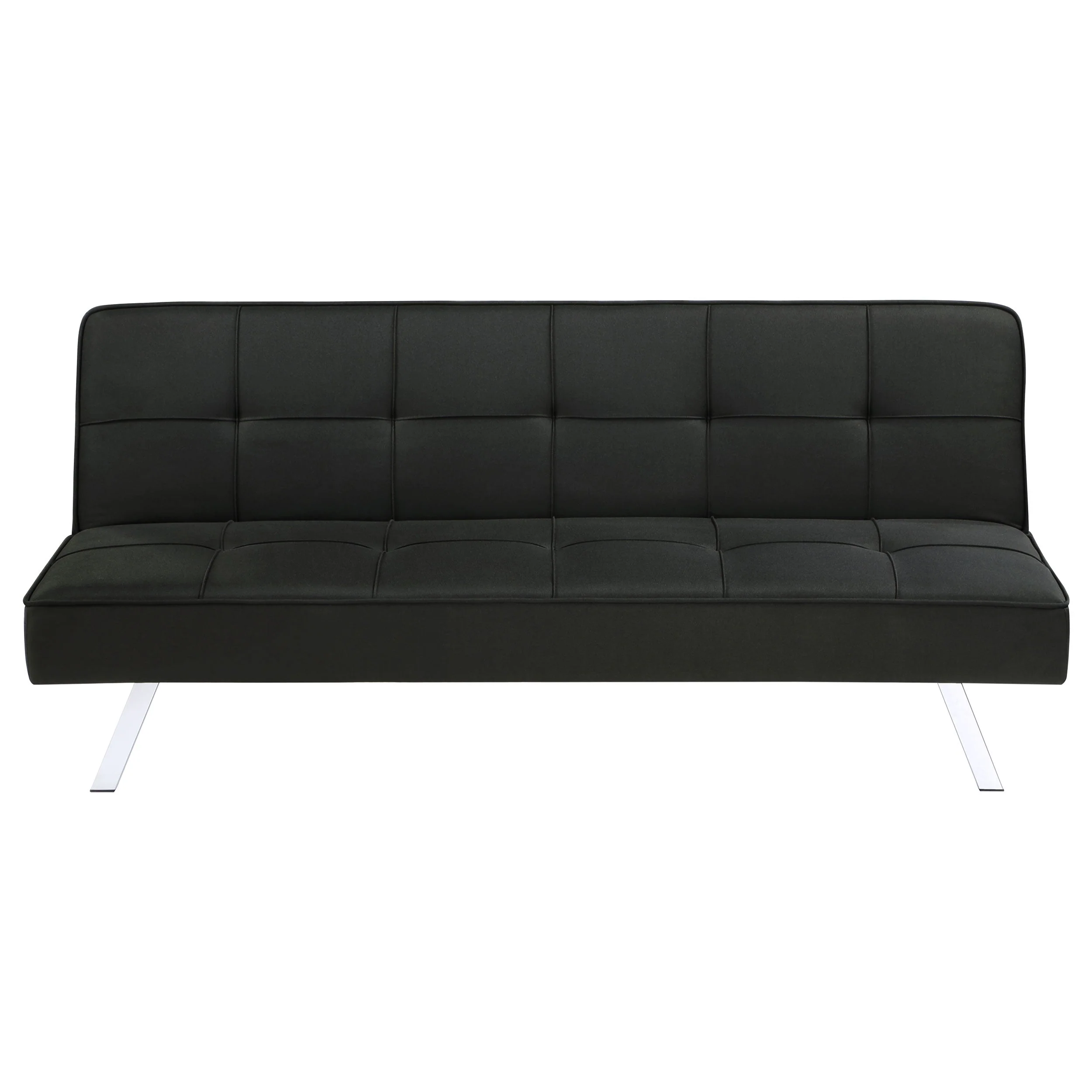 Joel Upholstered Tufted Convertible Sofa Bed Black - Image 6