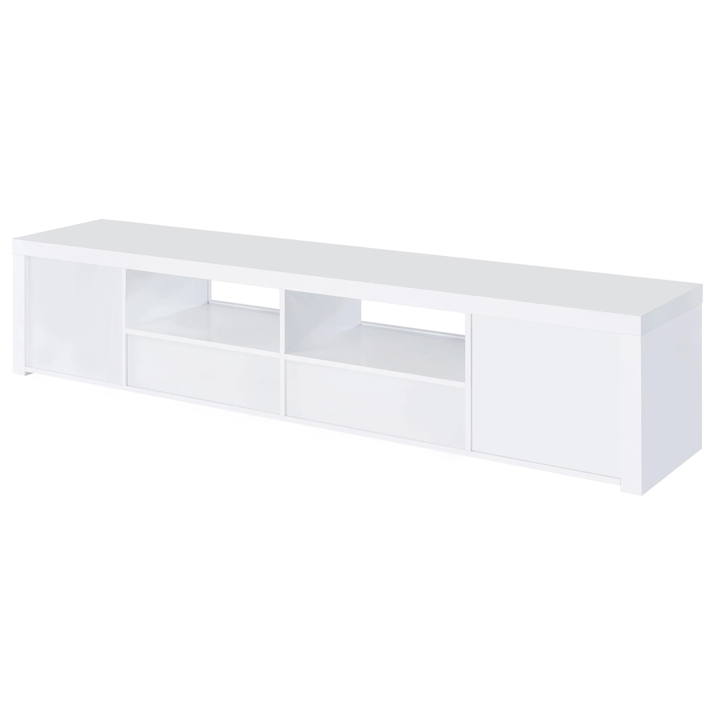 Jude 2-door Engineered Wood 79-inch TV Stand High Gloss White - Image 10